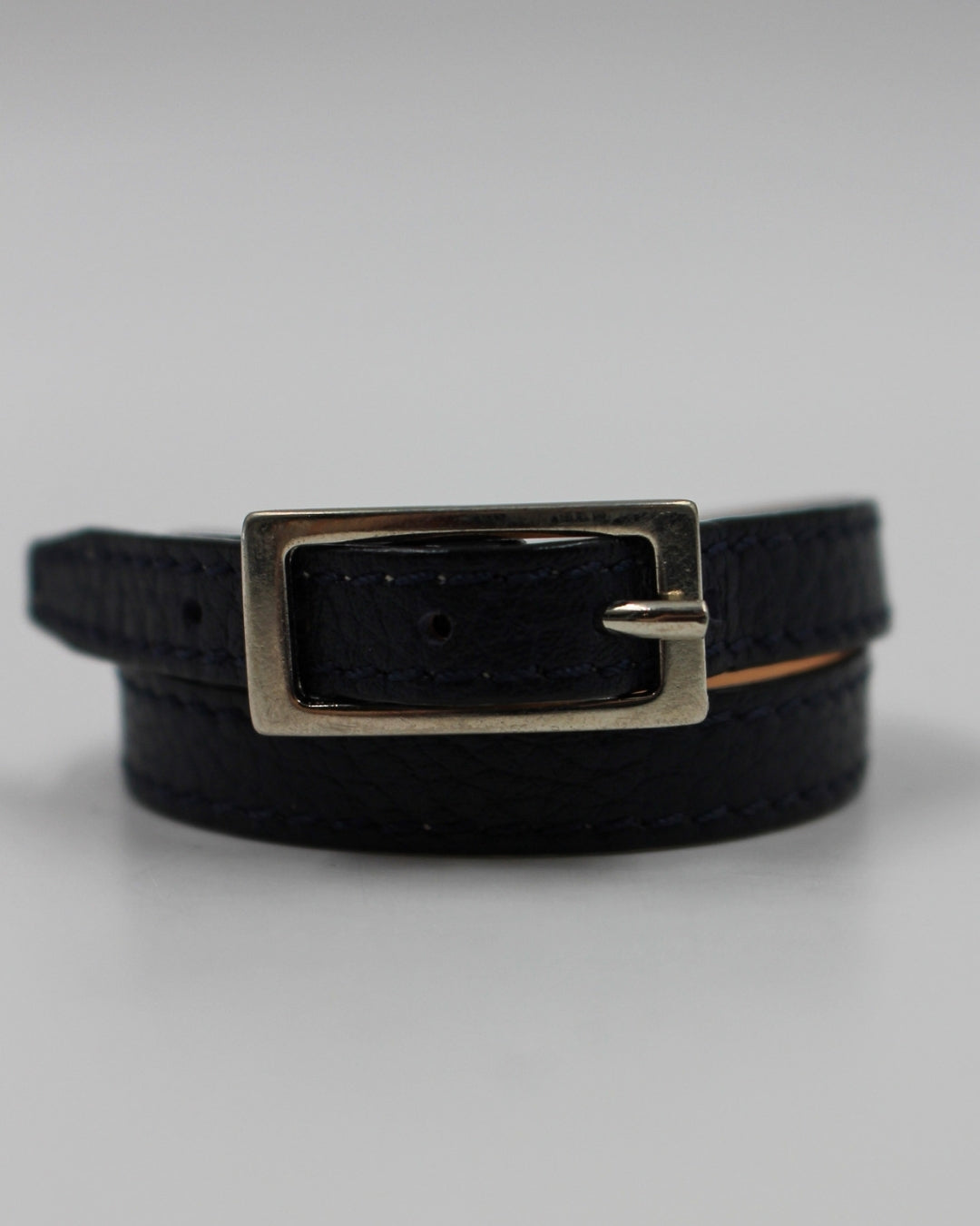 berthille-bracelet-double-tour-cuir-lapiz-40-cm image 3