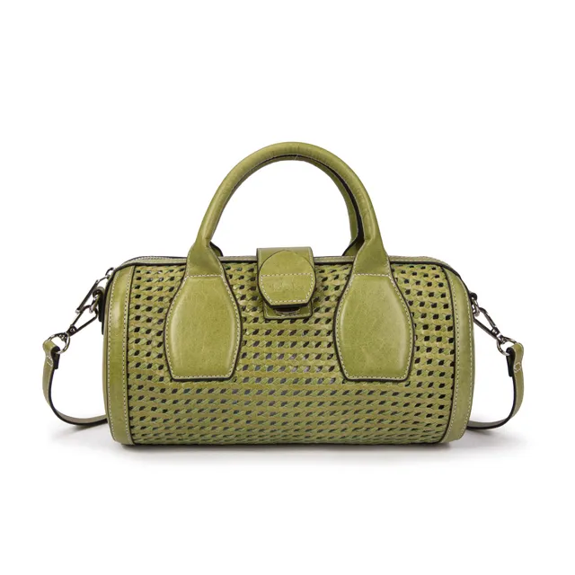 kate-lee-frola-sac-bowling-cuir-tress-vert-acide image 1