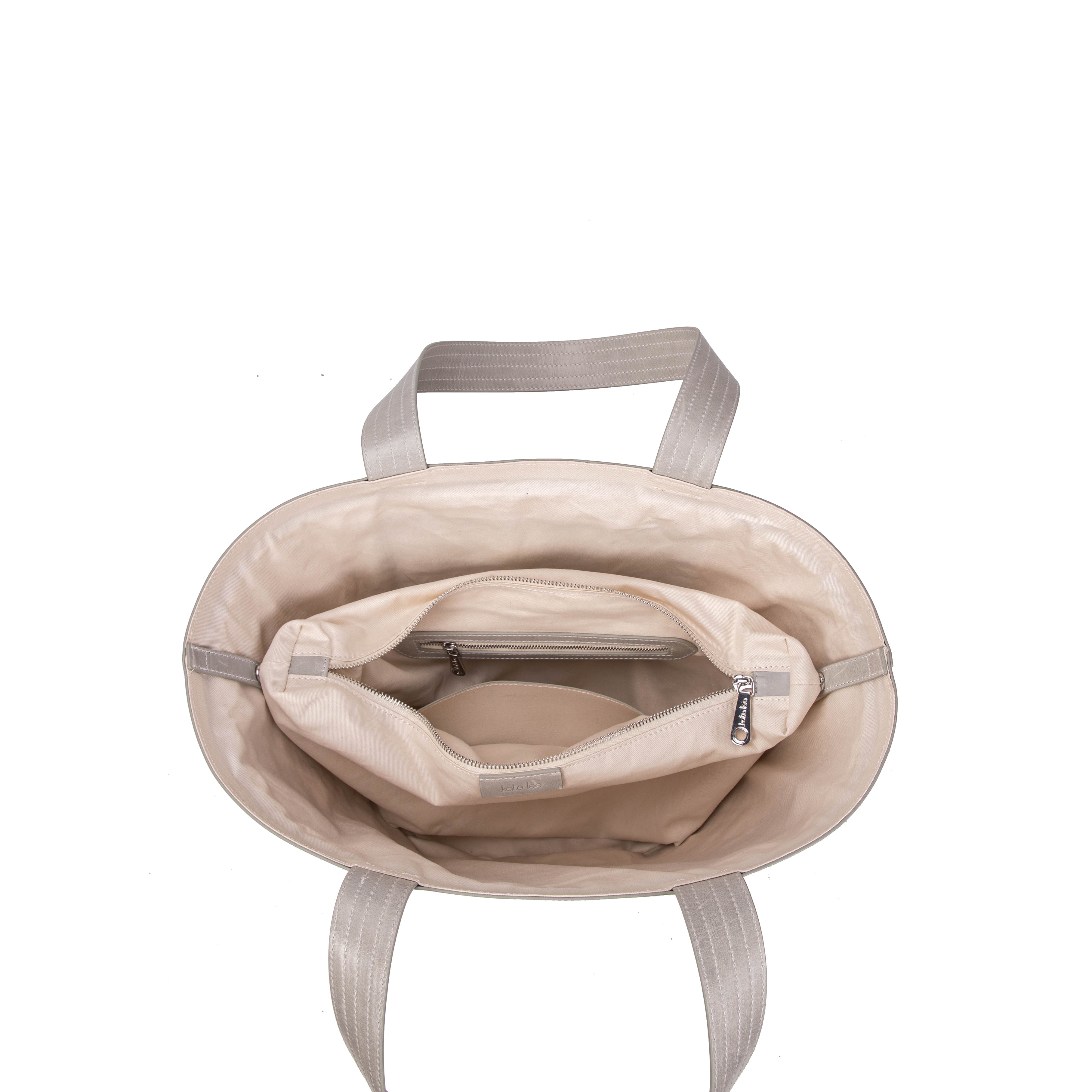 kate-lee-madeleine-panier-paille-cuir-perle-50-cm image 3
