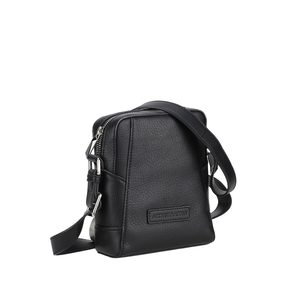 arthur-et-aston-jos-sac-travers-cuir-homme-pleine-fleur-noir image 2