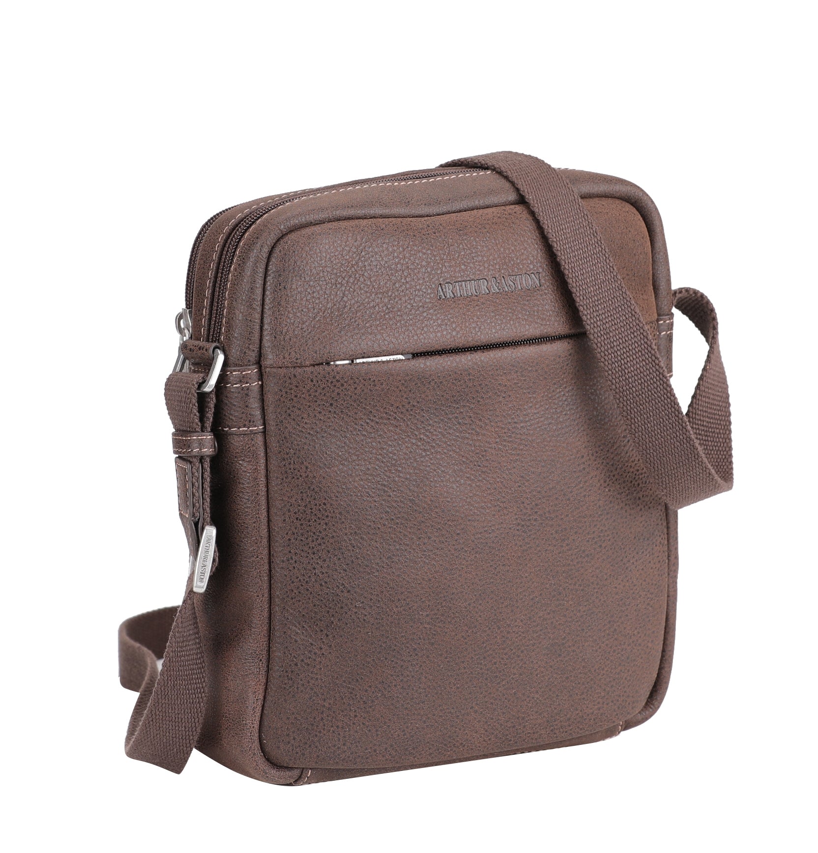 arthur-et-aston-cristiano-sac-travers-cuir-cognac-destroy image 6