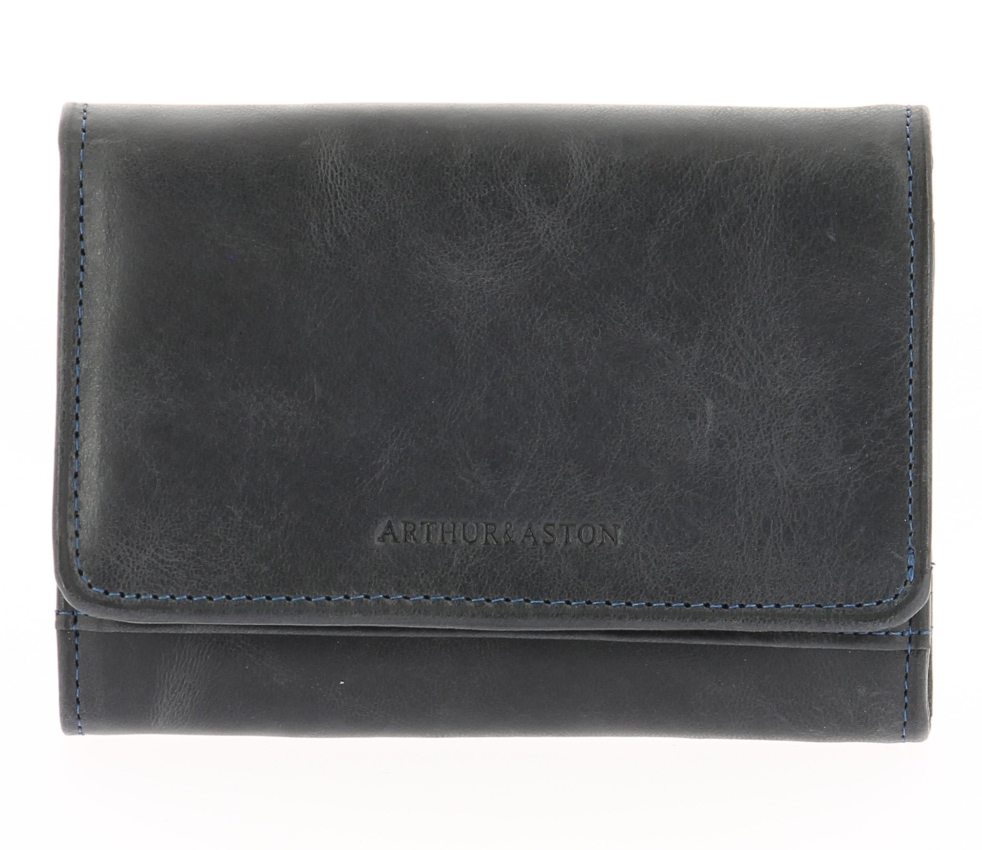arthur-et-aston-rose-portefeuille-cuir-noir-huil image 1