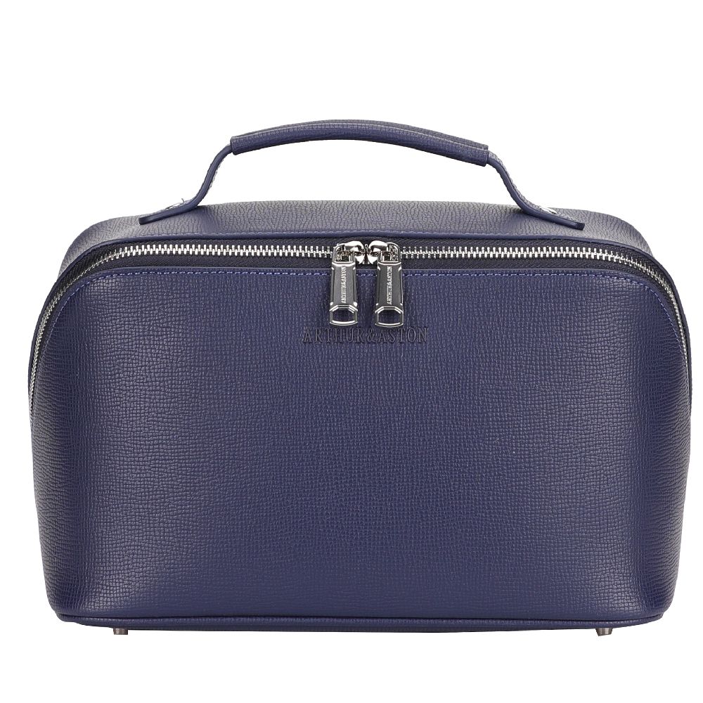 arthur-et-aston-nelson-trousse-de-toilette-cuir-noir-voyage image 1