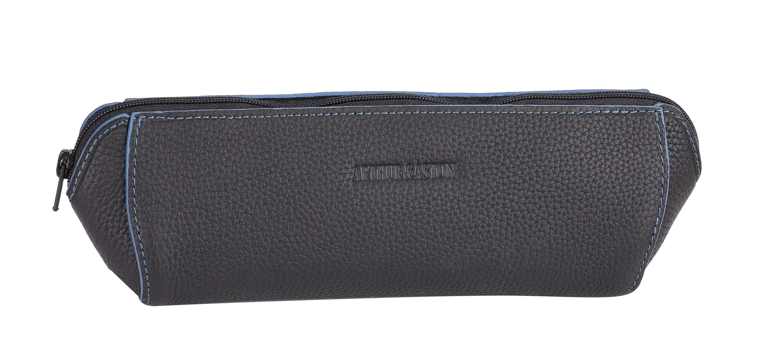 arthur-et-aston-joy-trousse-stylos-cuir-bleu image 2