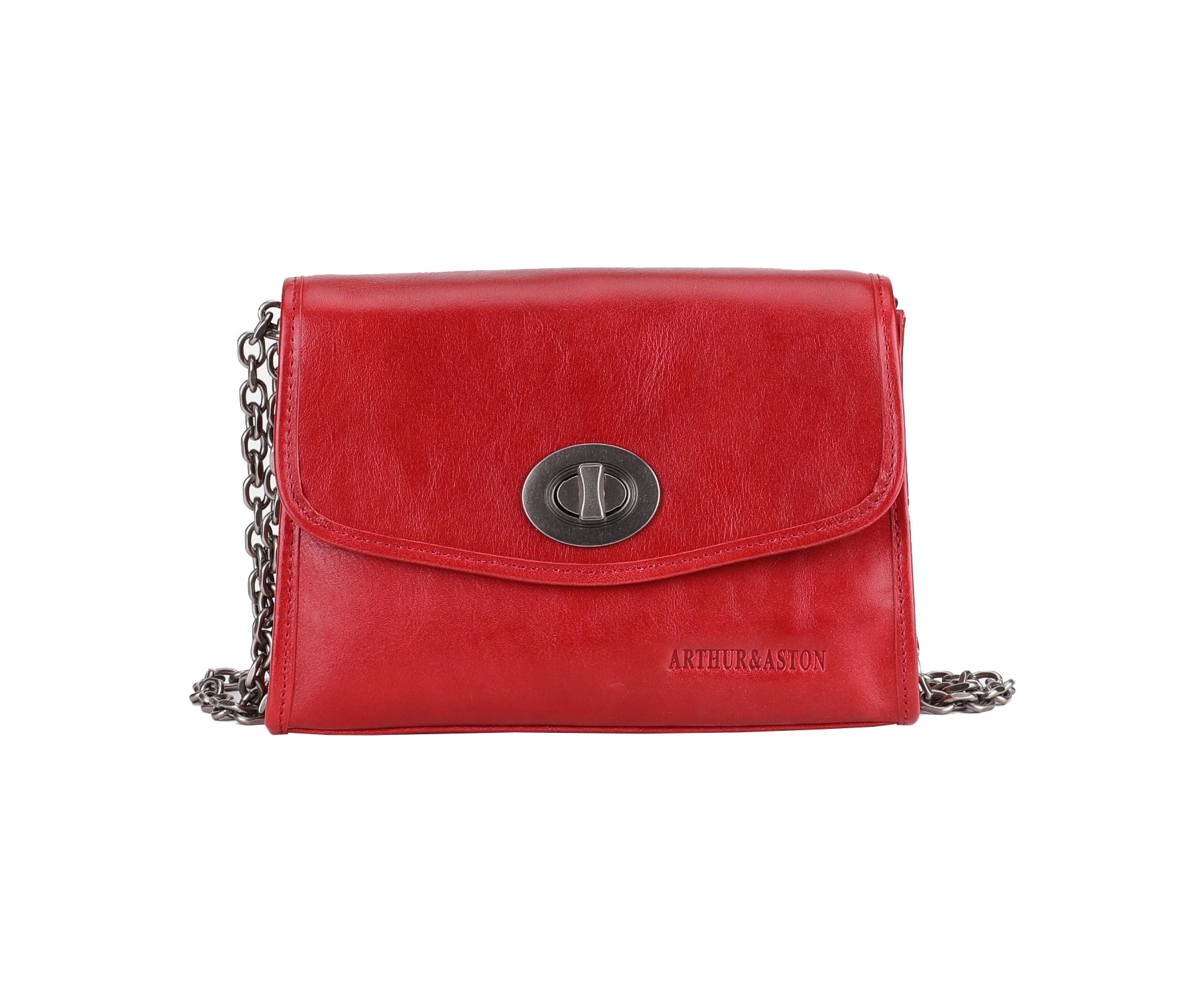 arthur-et-aston-edith-sac-paule-cuir-rouge image 1