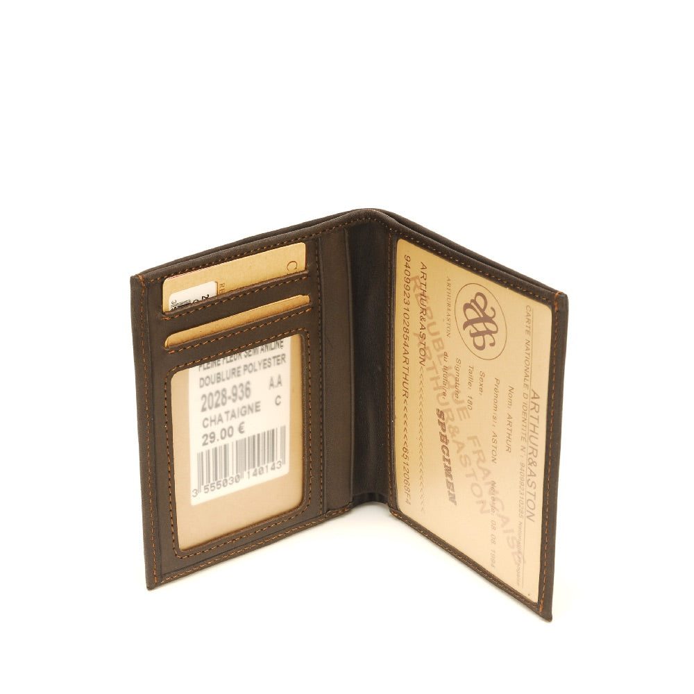 arthur-et-aston-johany-portefeuille-cuir-cognac-anti-rfid-2 image 4