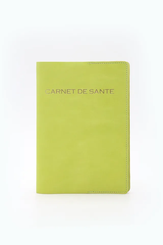 atelier-penso-carnet-de-sant-cuir-vert-pomme-b-b image 1