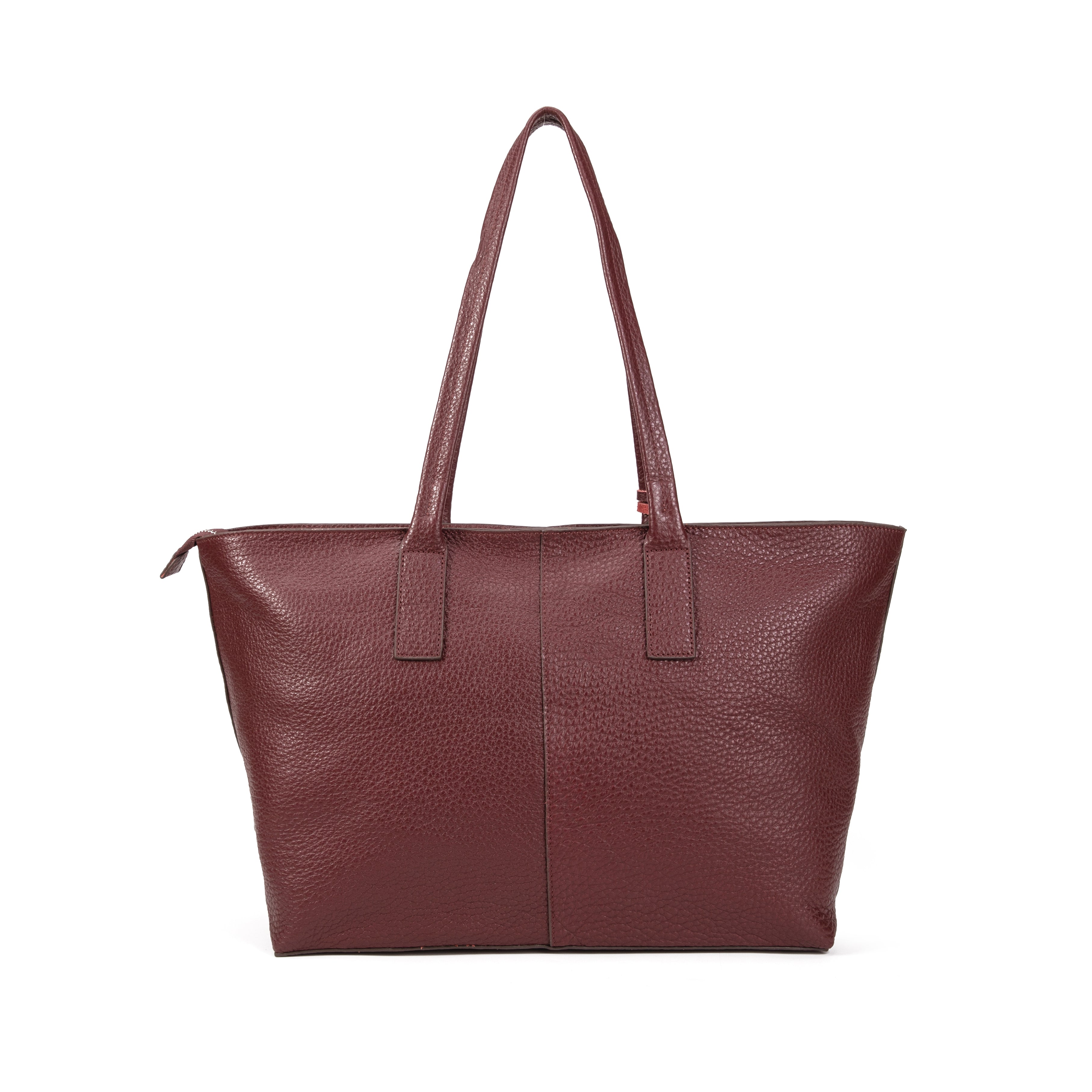 kate-lee-esmeralda-sac-cabas-bordeaux-cuir-grain image 4