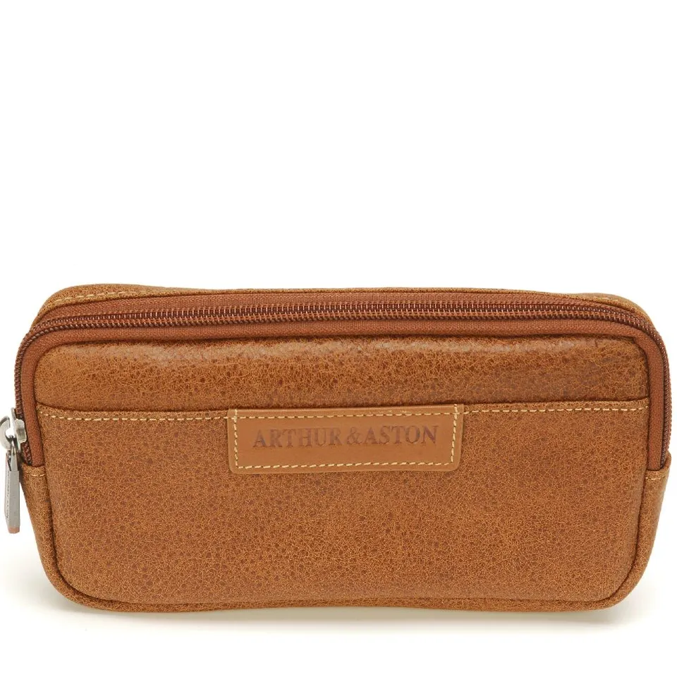 arthur-et-aston-marco-pochette-ceinture-cuir-cognac-homme image 1