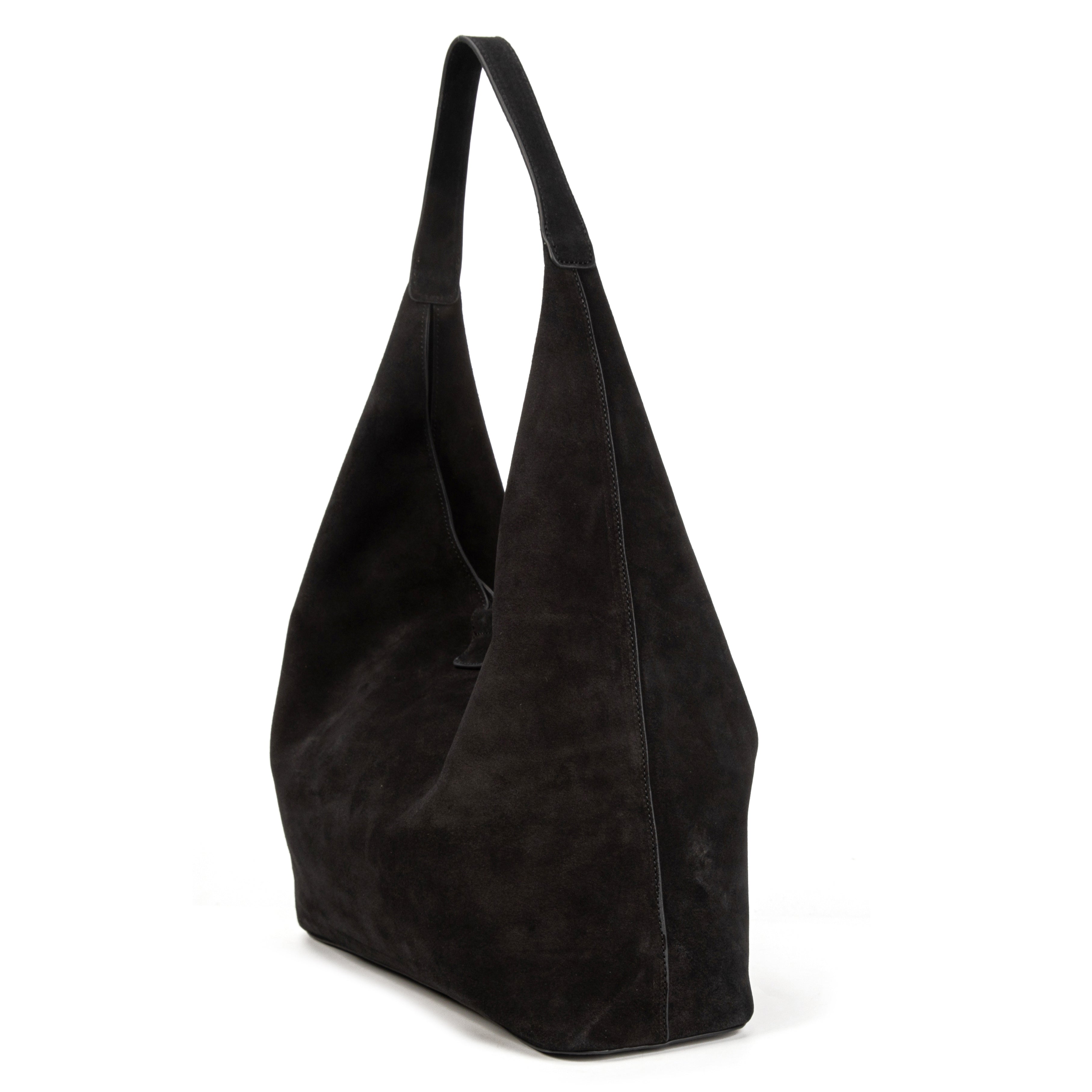 kate-lee-lune-sac-cabas-cuir-noir-vachette-velours image 2