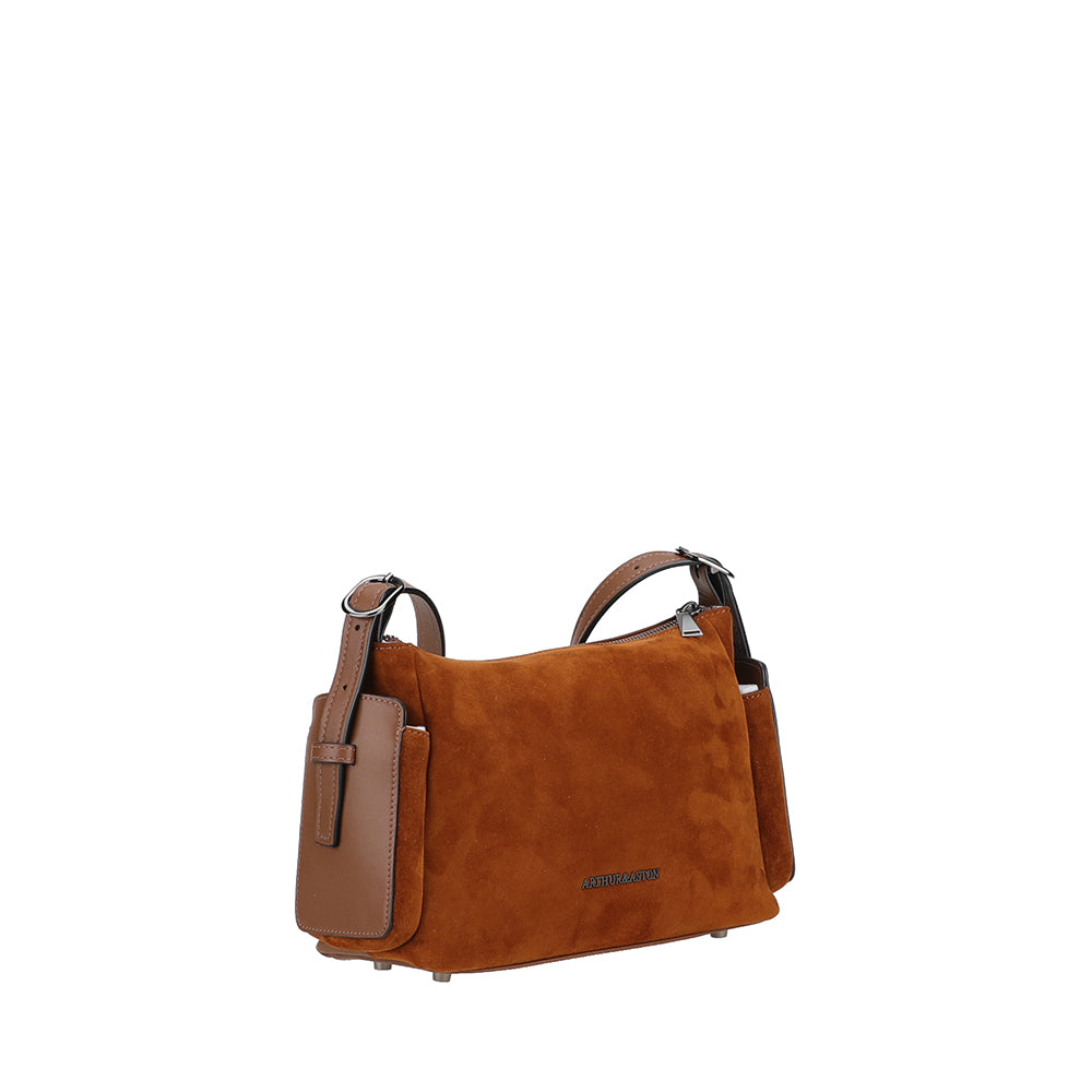 arthur-et-aston-maya-sac-bandouli-re-cuir-gris-25-cm image 6