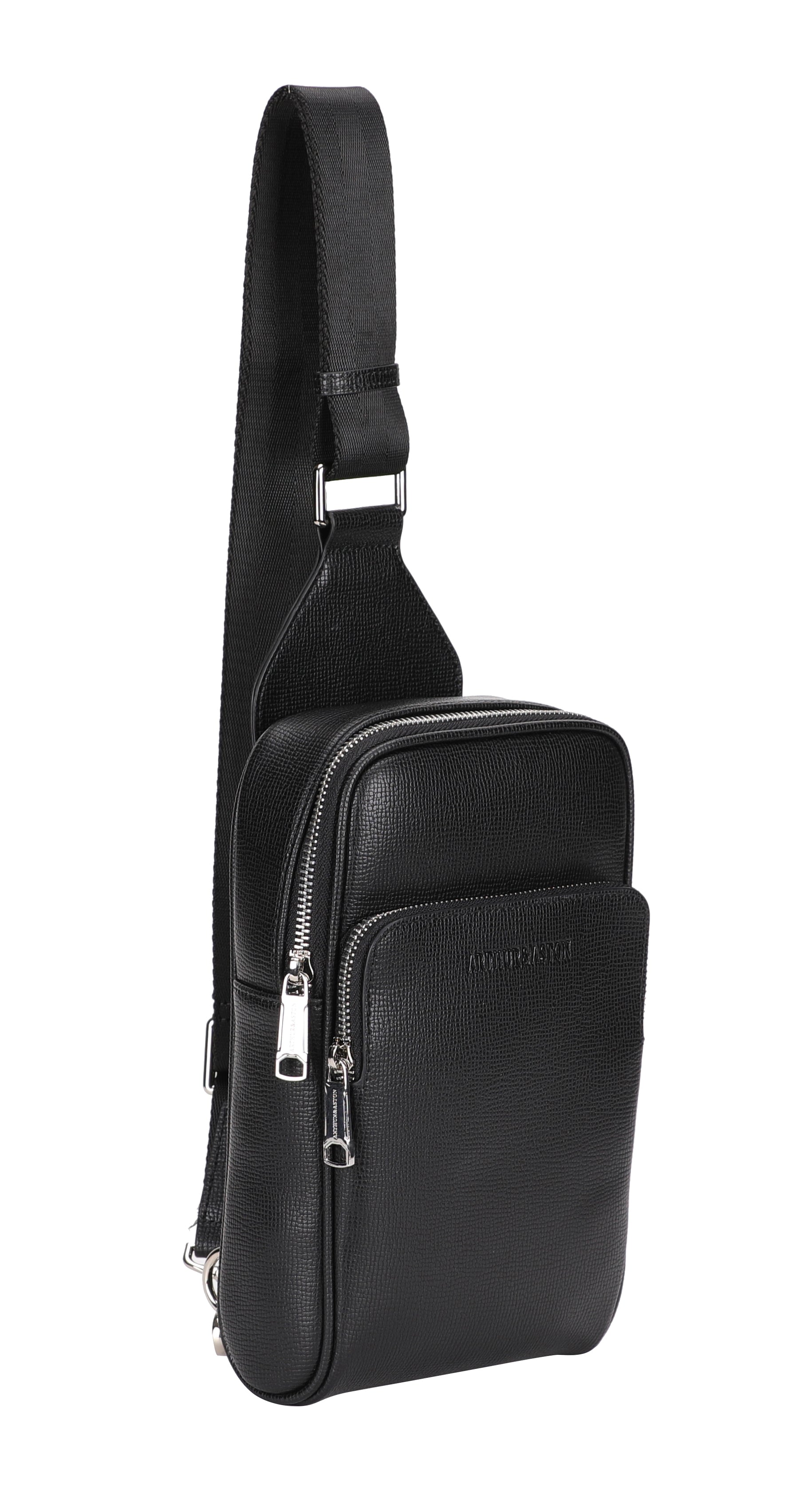 arthur-et-aston-nelson-body-bag-cuir-homme-noir-cro-te image 6