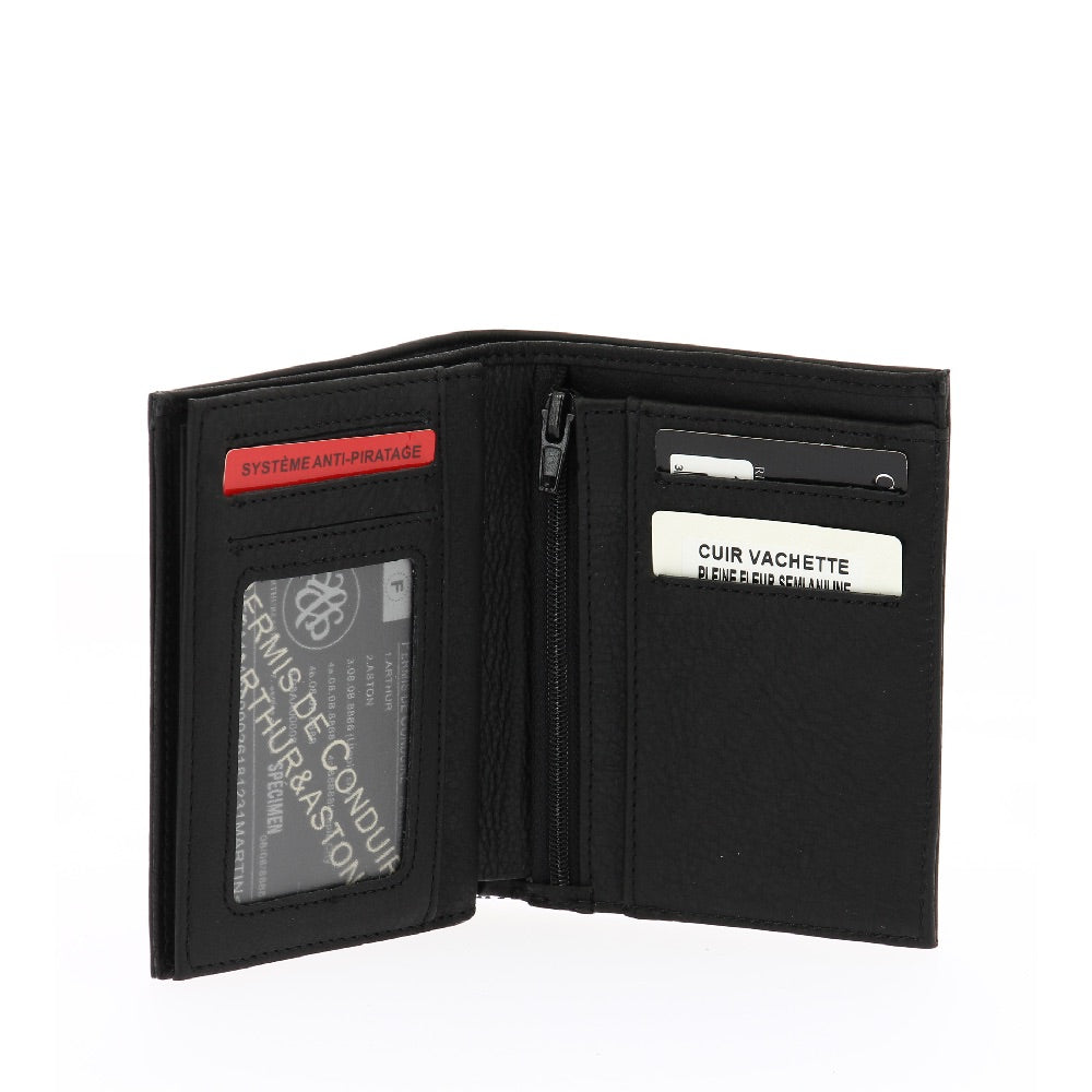 arthur-et-aston-oscar-portefeuille-cuir-moyen-noir image 8