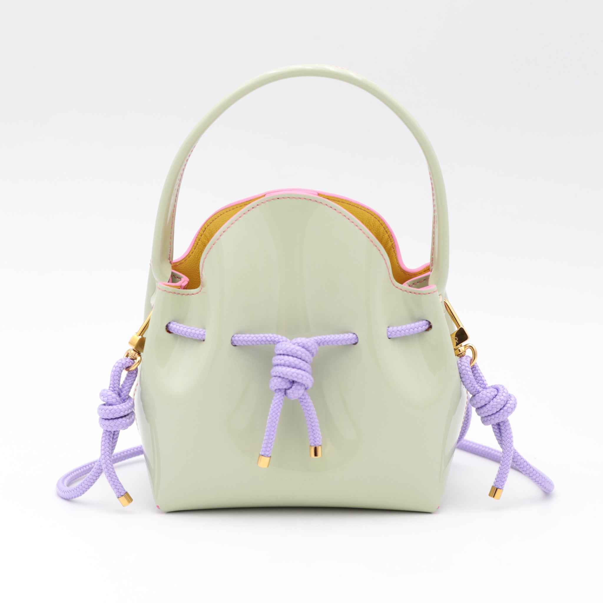 atelier-penso-mini-bucket-sac-seau-amande-lilas-corde image 1