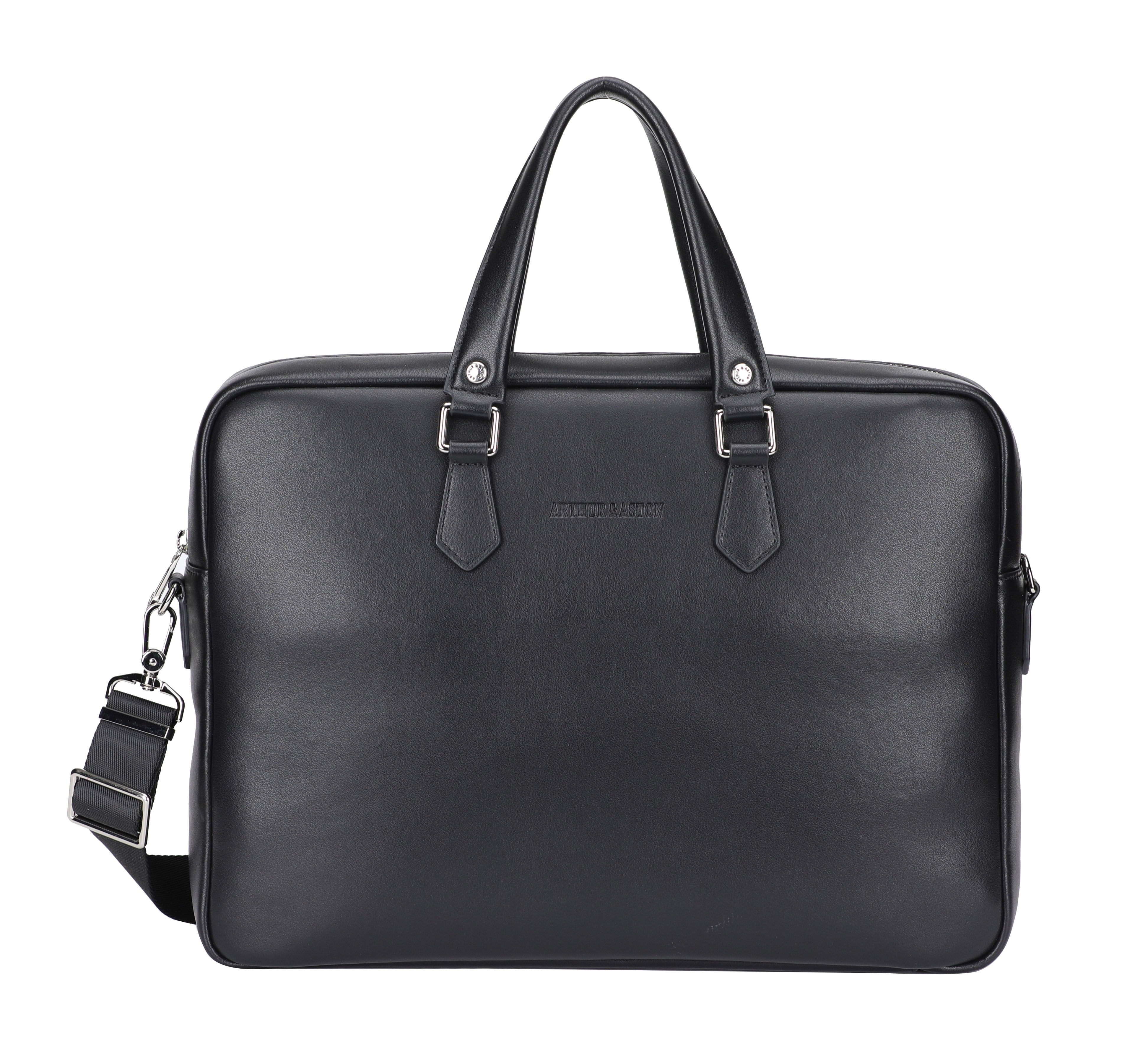 arthur-et-aston-walter-porte-documents-cuir-noir-grain image 2