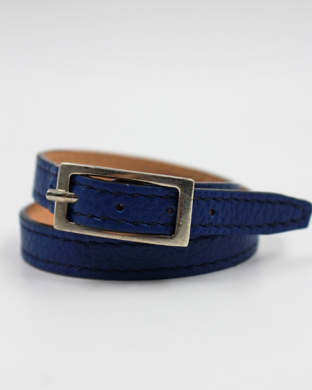 berthille-bracelet-double-tour-cuir-lapiz-40-cm image 1