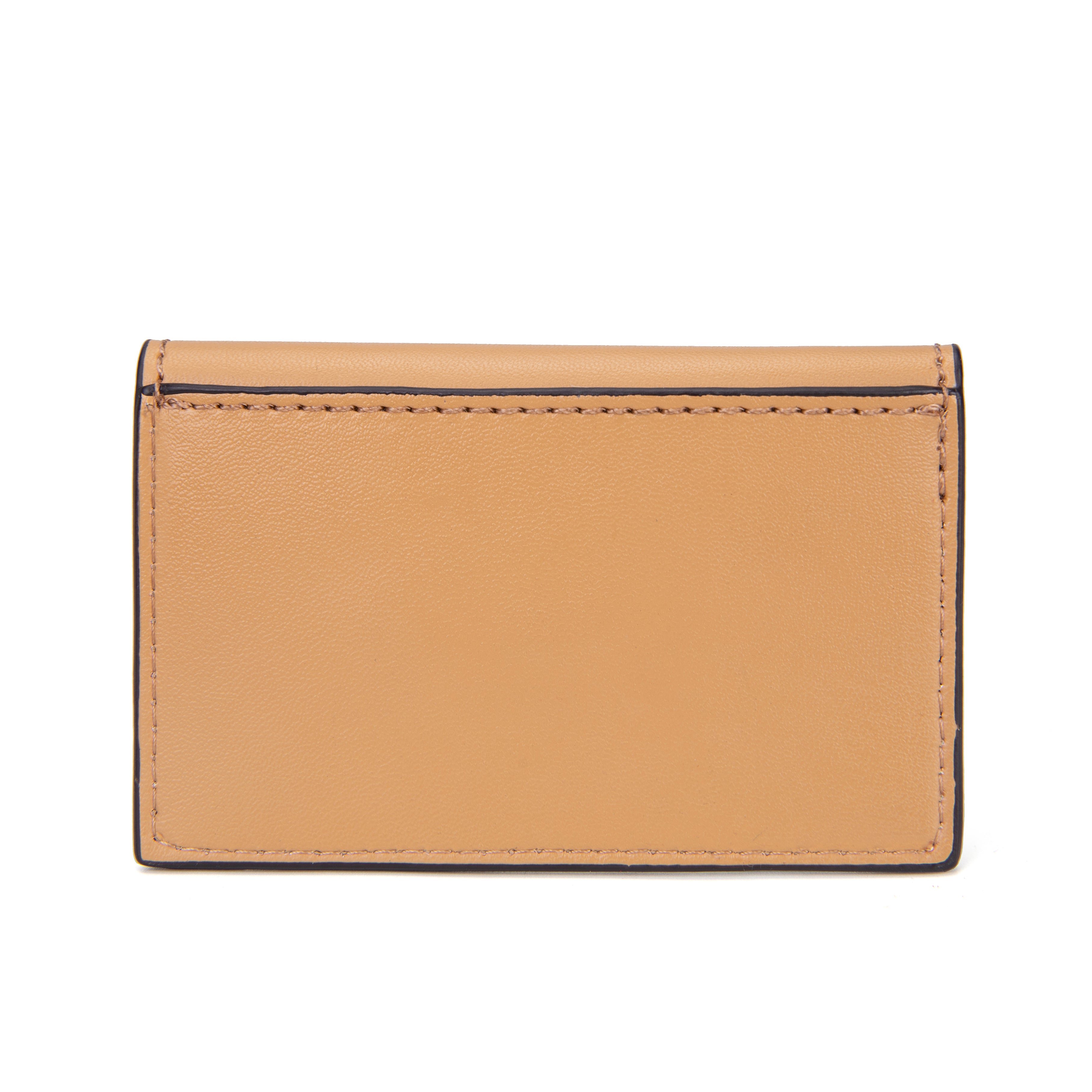 kate-lee-miley-porte-carte-cuir-beige-vachette-plat image 2