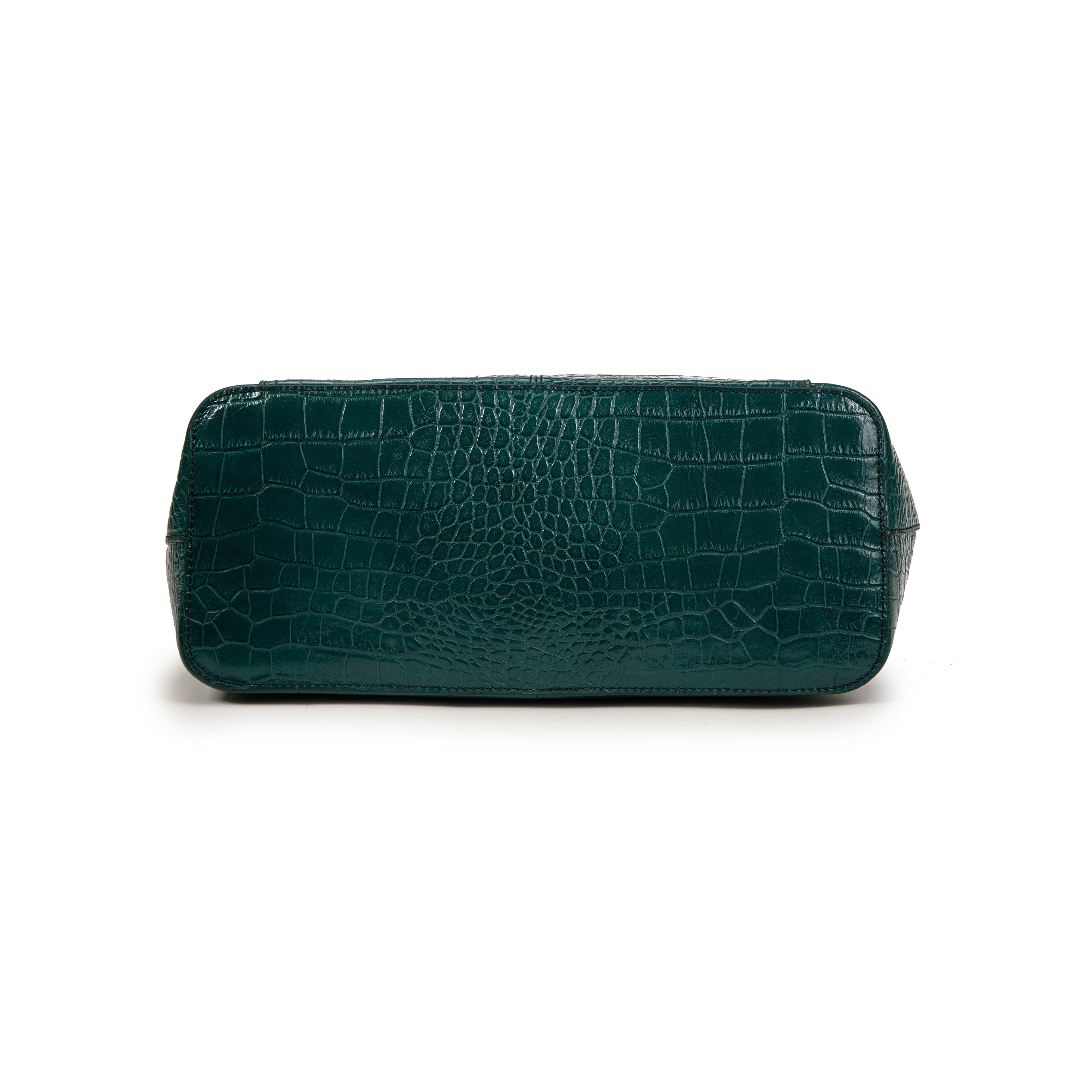 kate-lee-madele-croco-sac-cabas-bleu-canard-cuir-croco image 5