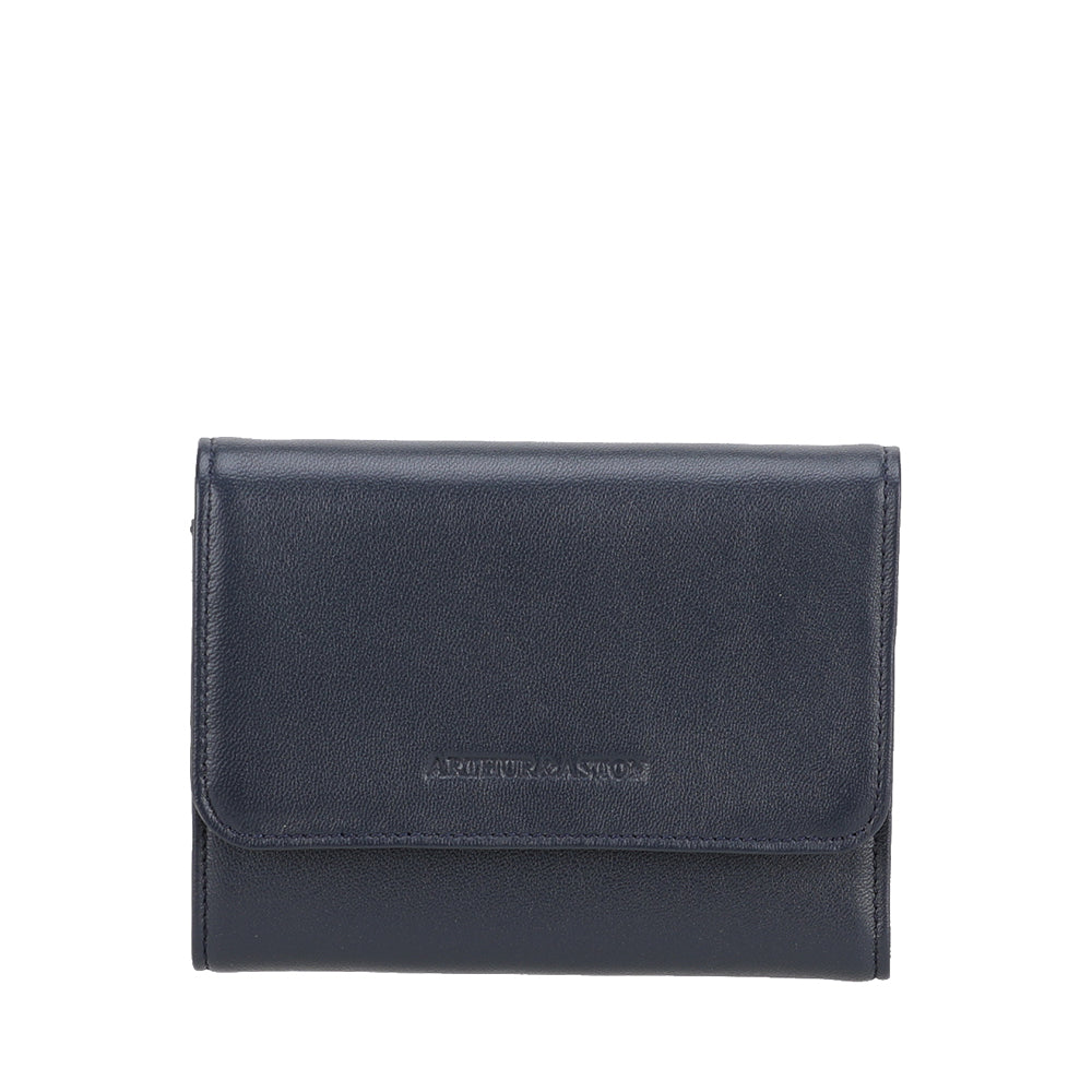 arthur-et-aston-riley-petit-portefeuille-cuir-agneau-noir-femme image 5