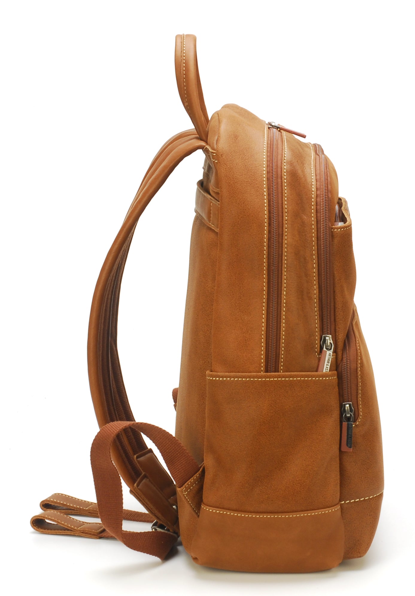 arthur-et-aston-marco-sac-dos-cuir-cognac image 2