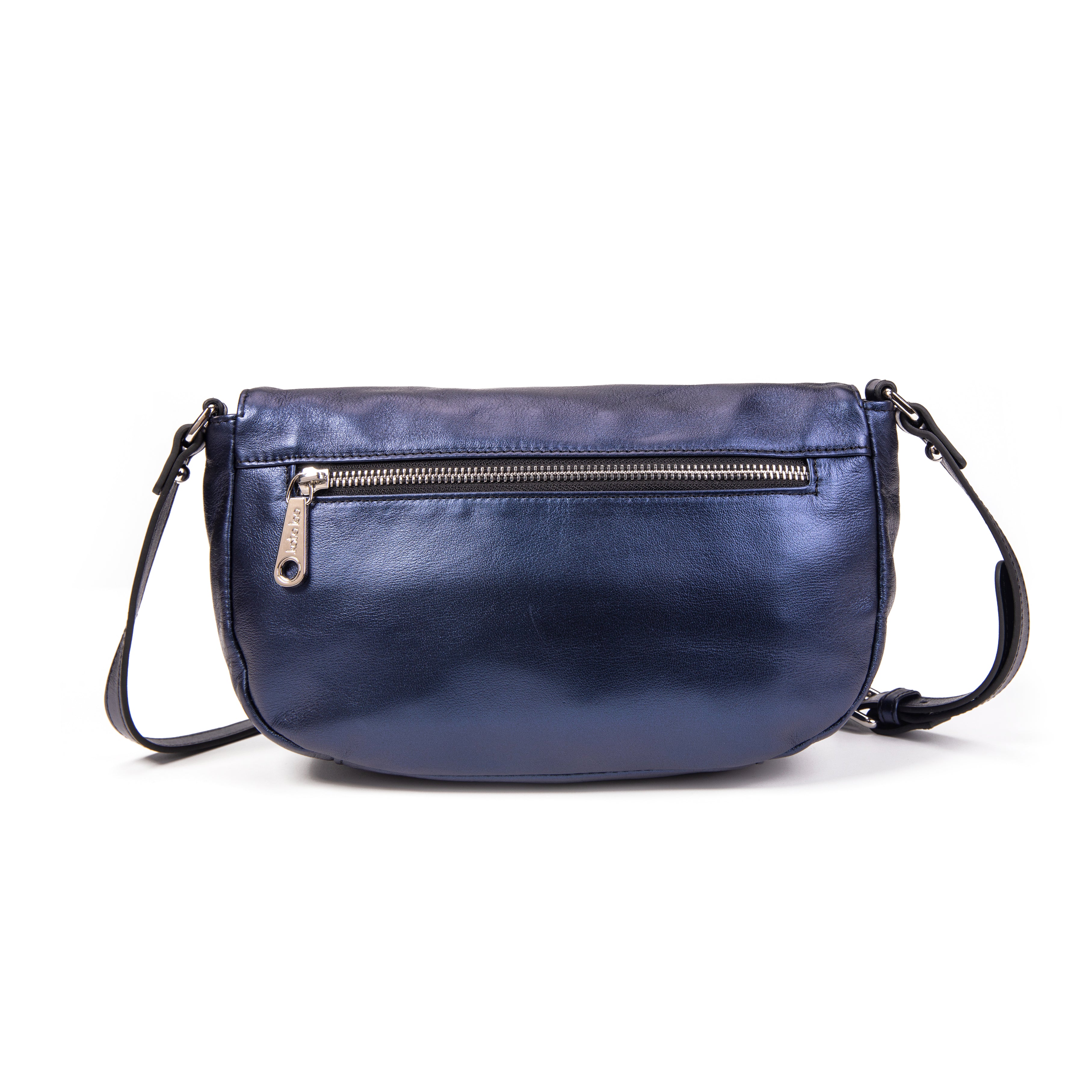 kate-lee-enara-sac-bandouli-re-bleu-vachette-nacr-e image 4