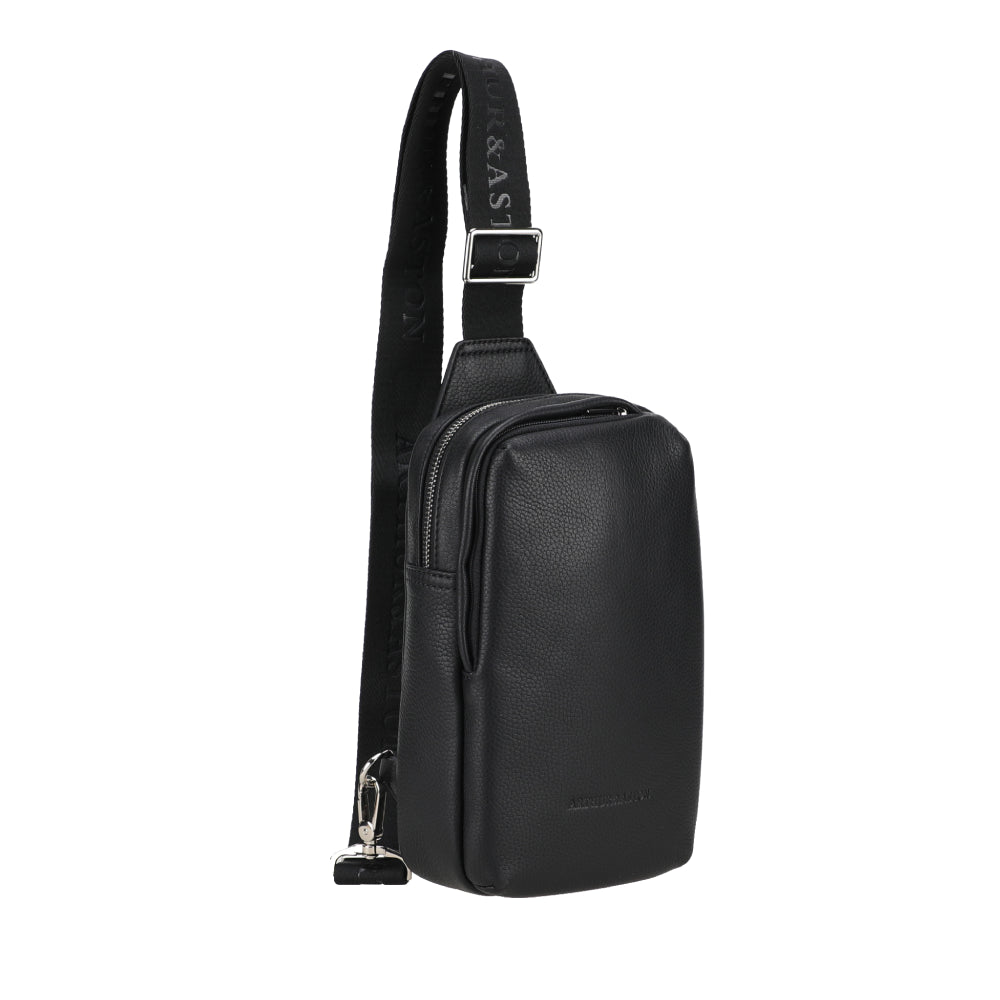 arthur-et-aston-thomas-body-bag-cuir-agneau-noir image 2