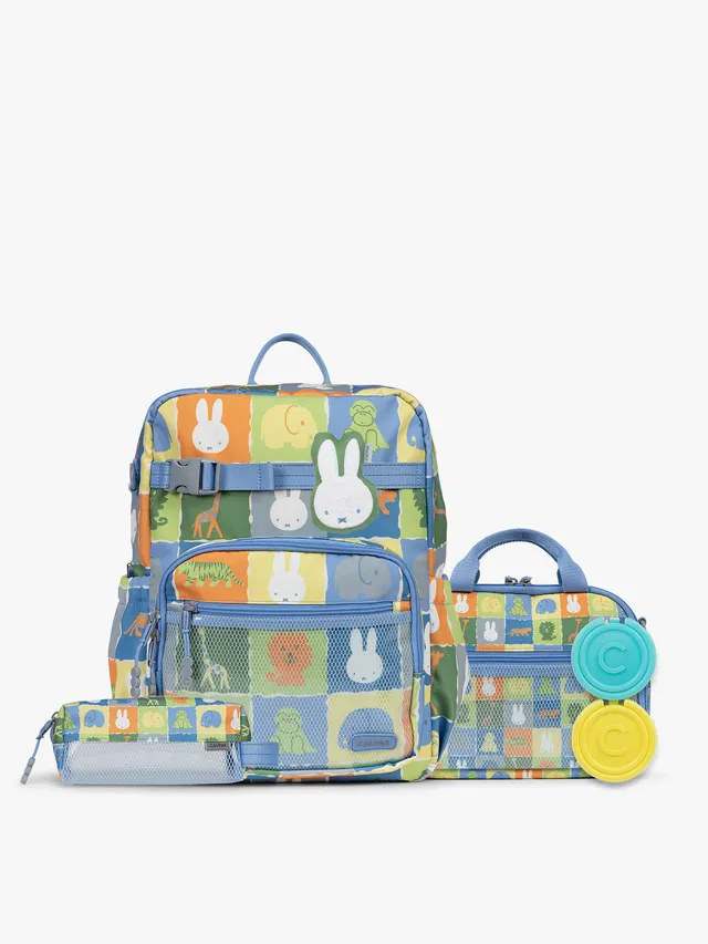 calpak-kids-miffy-pack-scolaire-sac-dos-miffy-blue-zoo-trip image 1