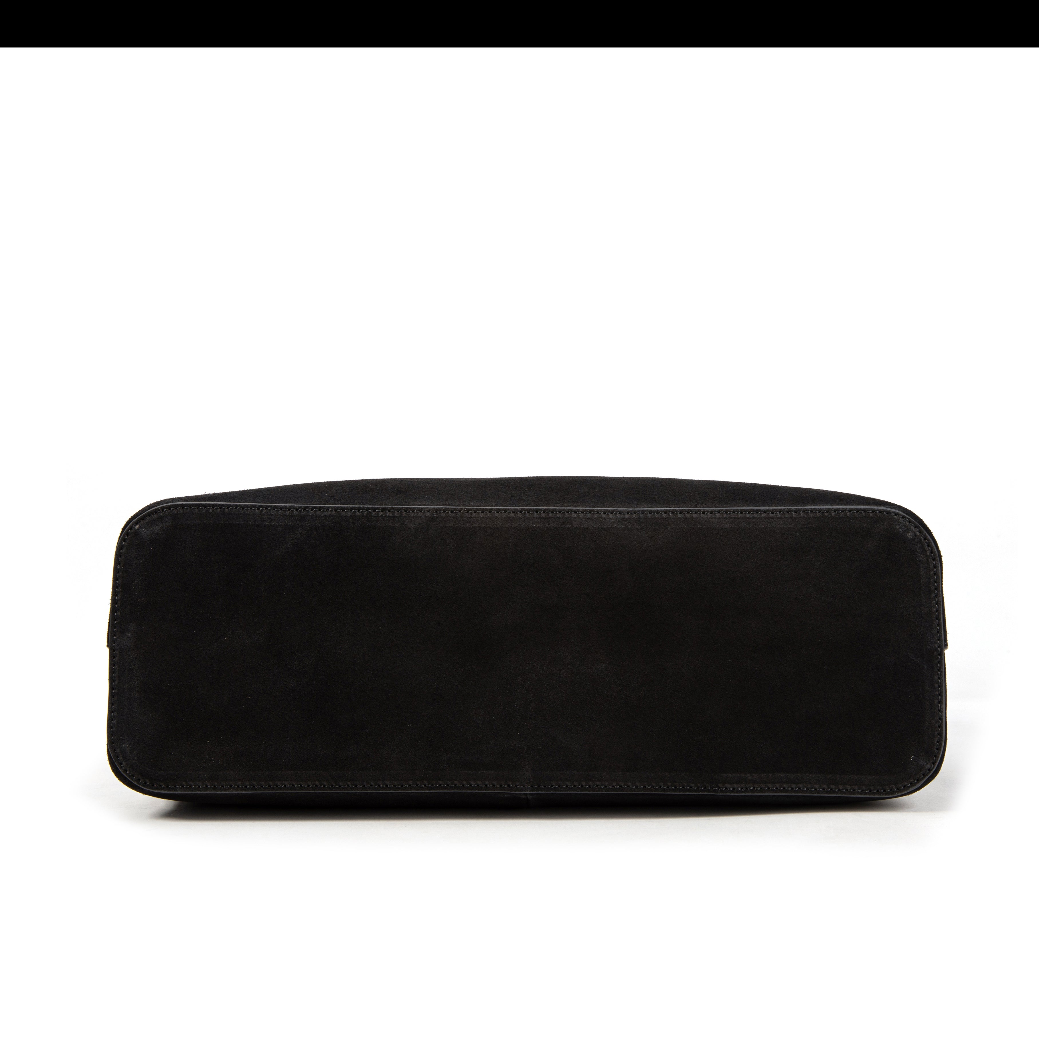 kate-lee-lune-sac-cabas-cuir-noir-vachette-velours image 5
