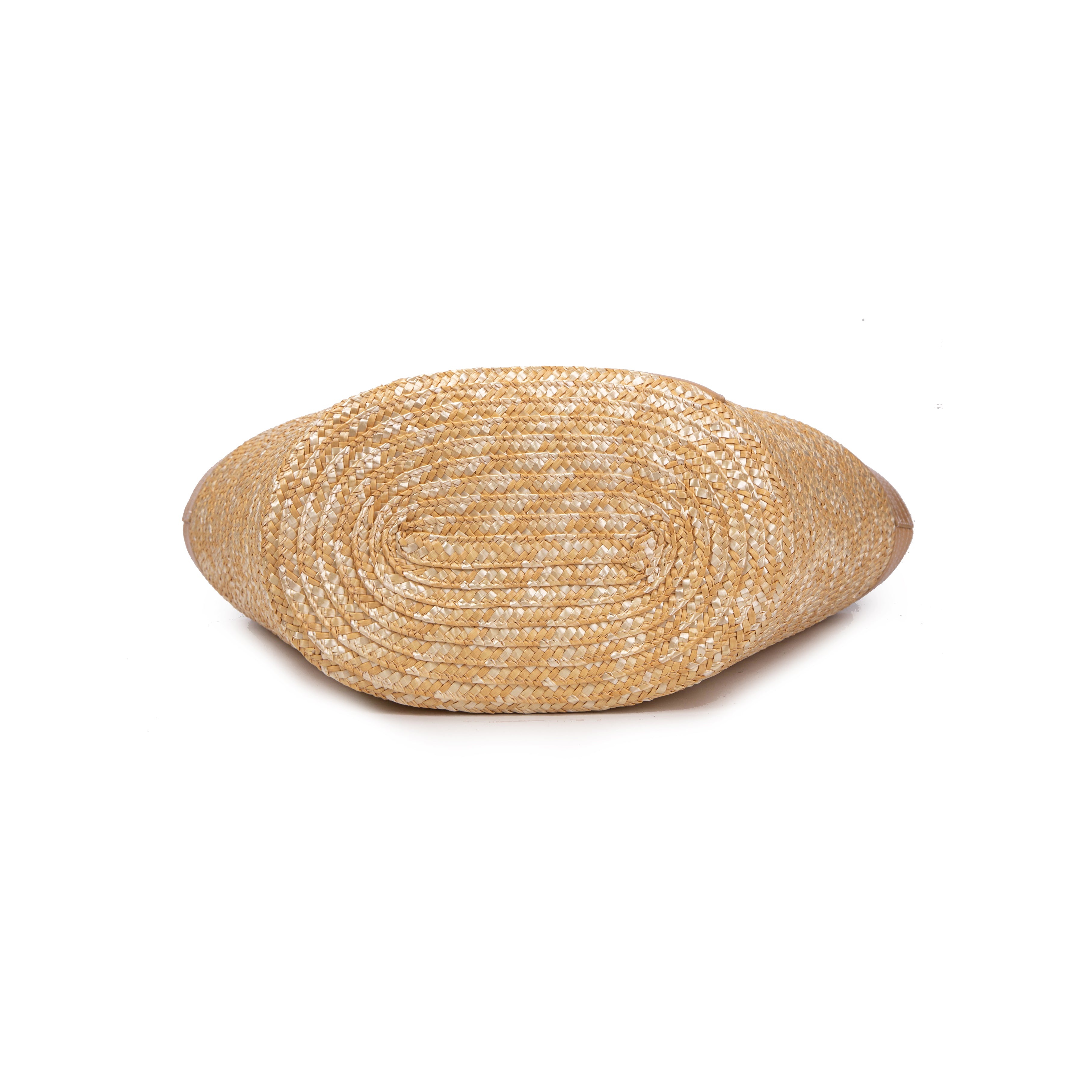 kate-lee-panier-madeleine-sac-cabas-paille-sable-cuir image 5