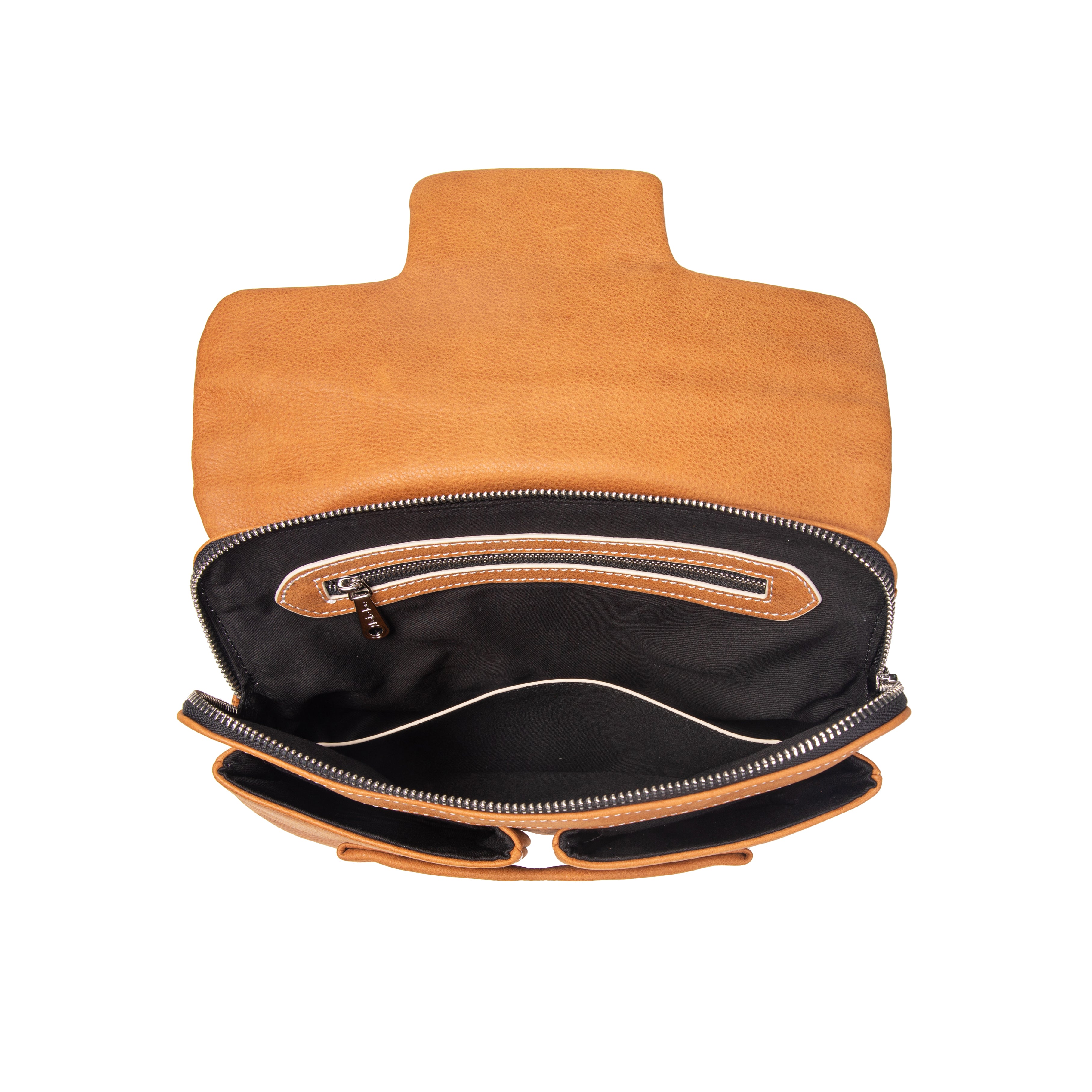 kate-lee-lisia-sac-bandouli-re-cuir-camel-vachette-grain-e image 3