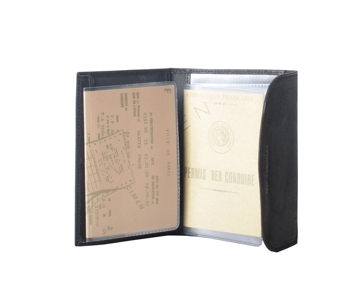 arthur-et-aston-louis-porte-papiers-cuir-gras-noir-14-5-cm image 2