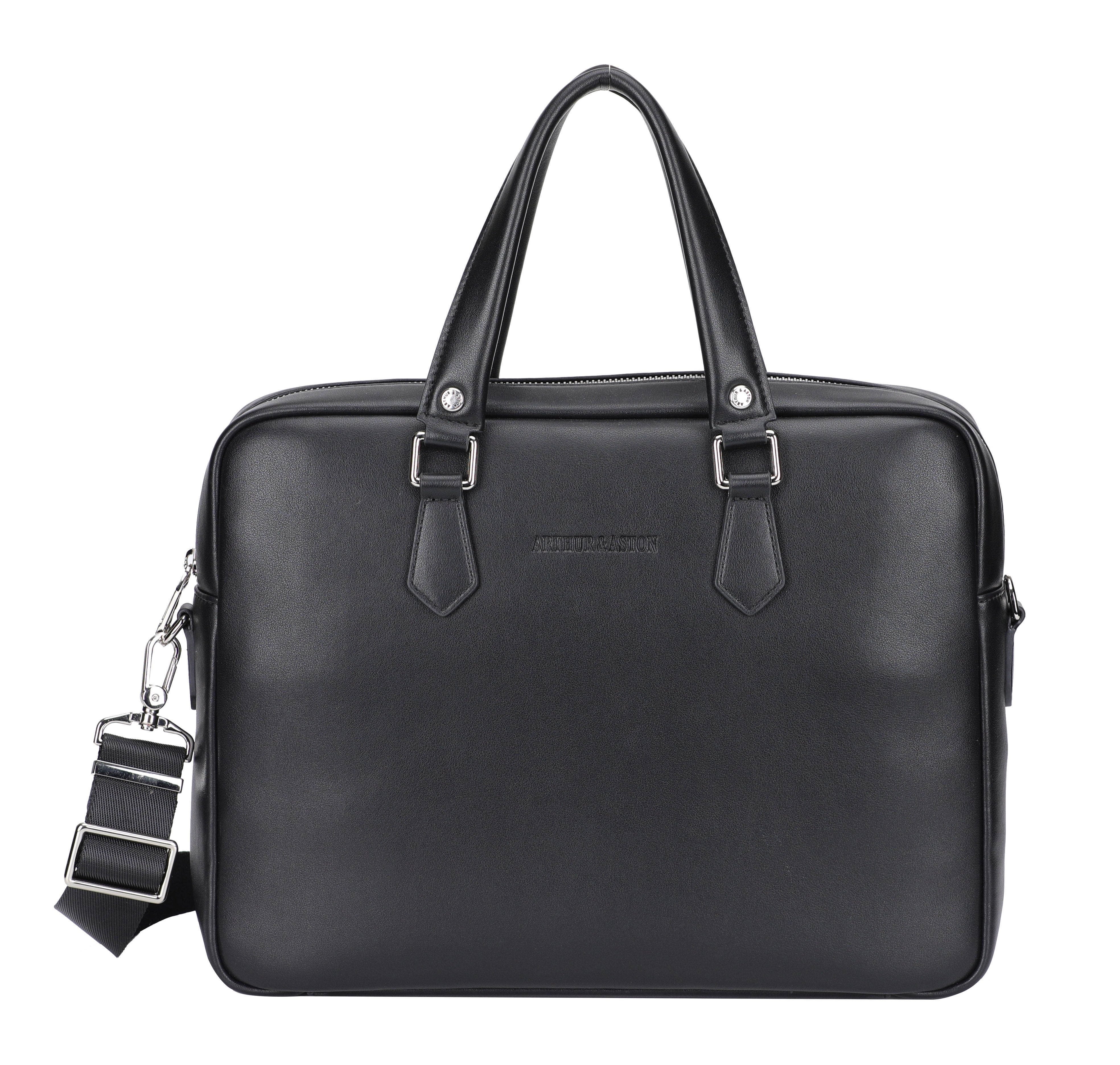 arthur-et-aston-walter-porte-documents-cuir-noir-a4-ordinateur image 2