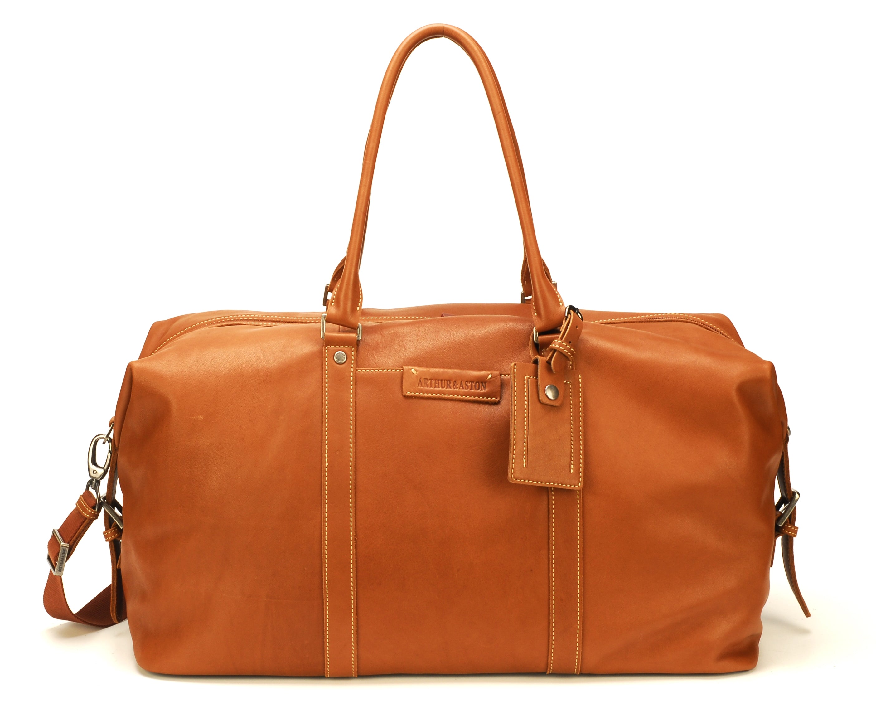 arthur-et-aston-johany-sac-de-voyage-cuir-cognac image 2