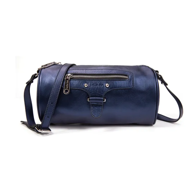 kate-lee-camy-sac-bandouli-re-bleu-vachette-nacr-e image 1