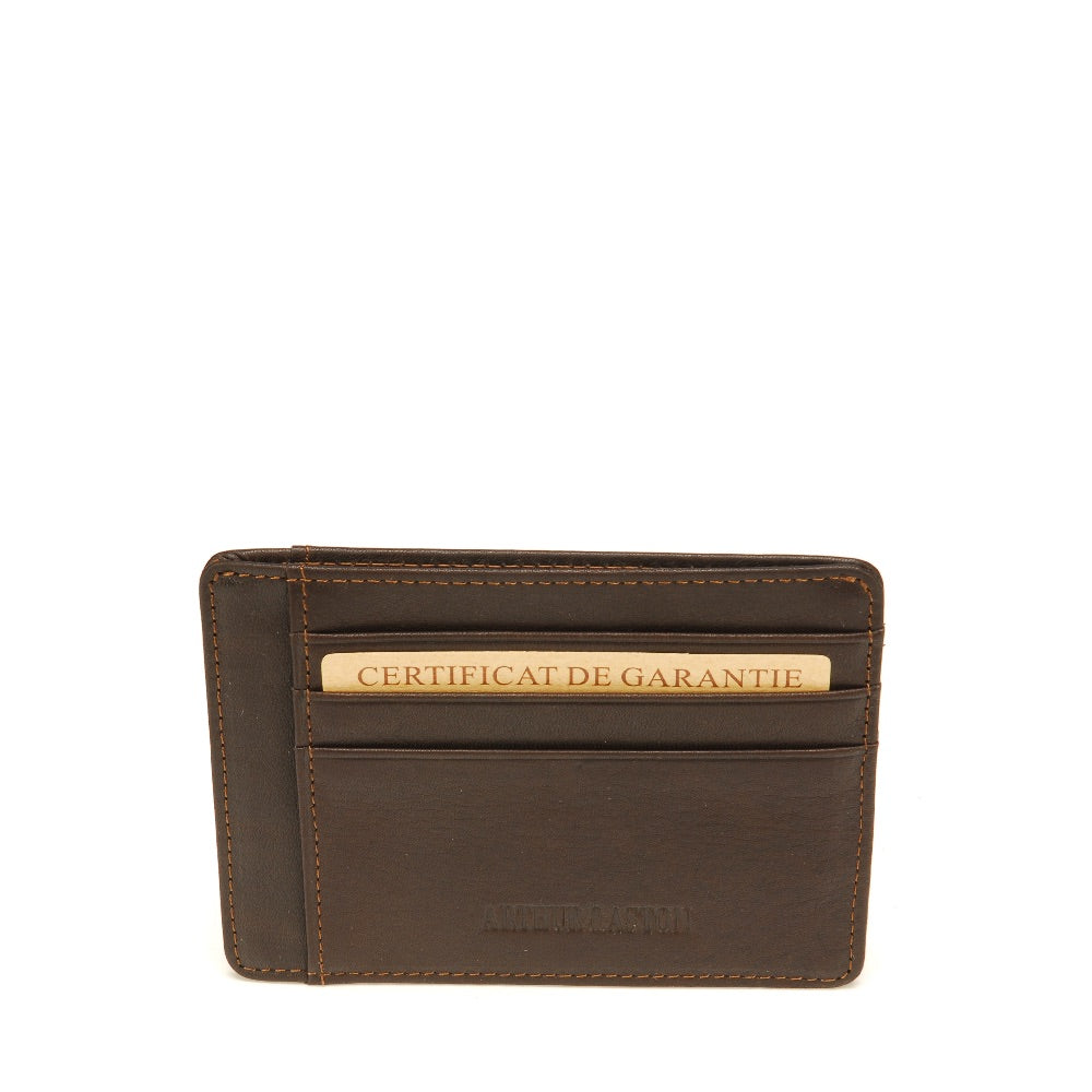 arthur-et-aston-pablo-porte-cartes-cuir-noir-mini image 1