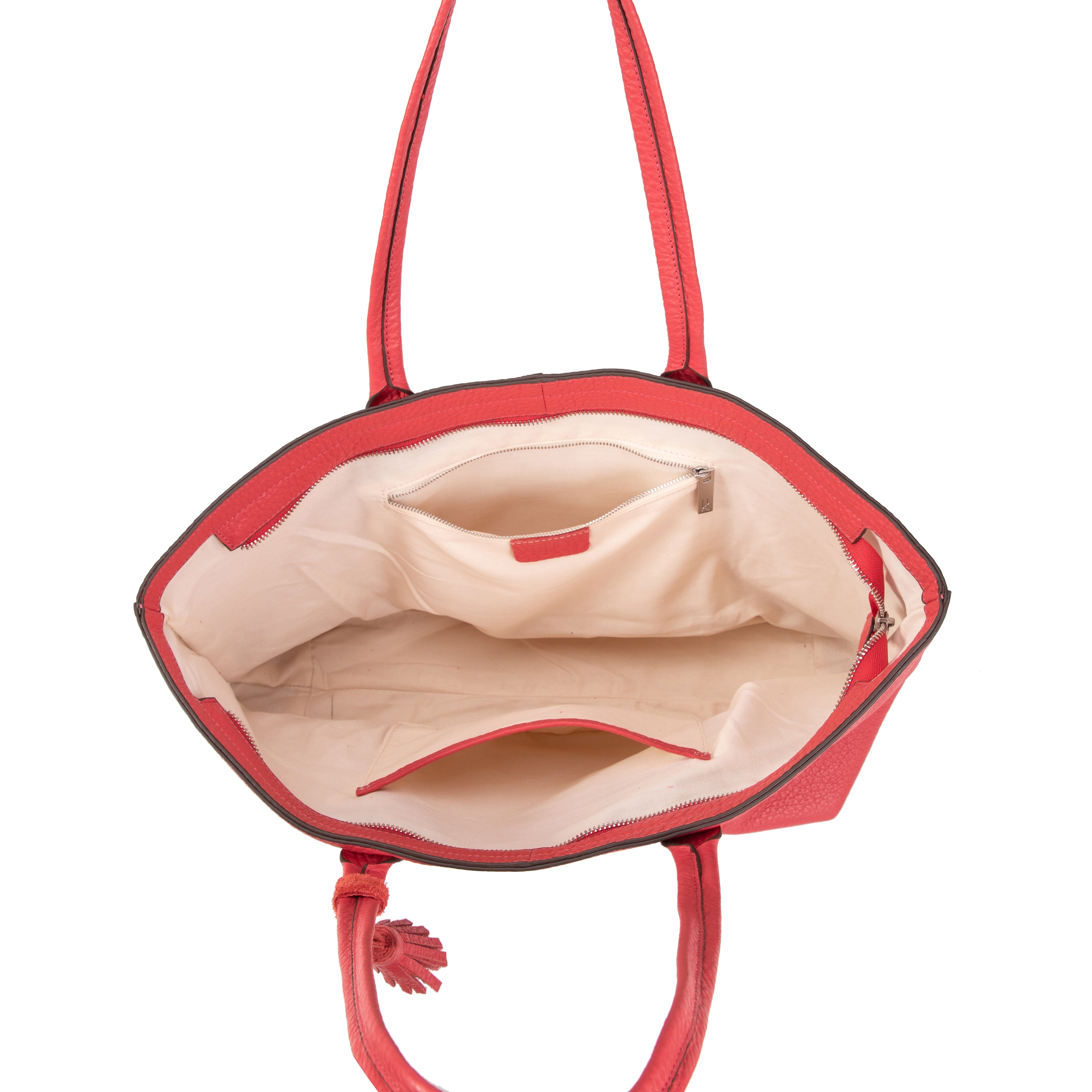 kate-lee-esmeralda-cabas-cuir-grain-fuchsia-36-cm image 3