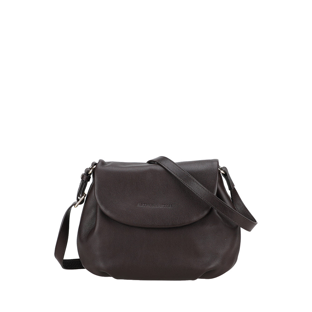 arthur-et-aston-bonnie-sac-bandouli-re-cuir-noir-25-cm image 1