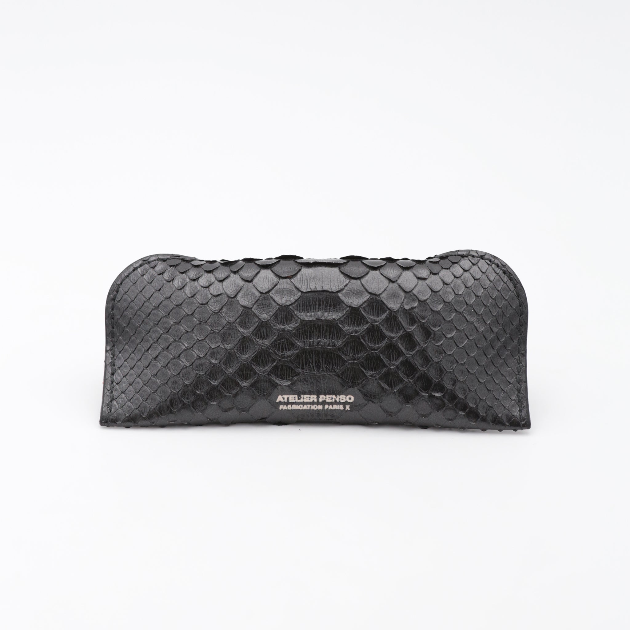 atelier-penso-tuis-lunettes-cuir-python-noir image 2