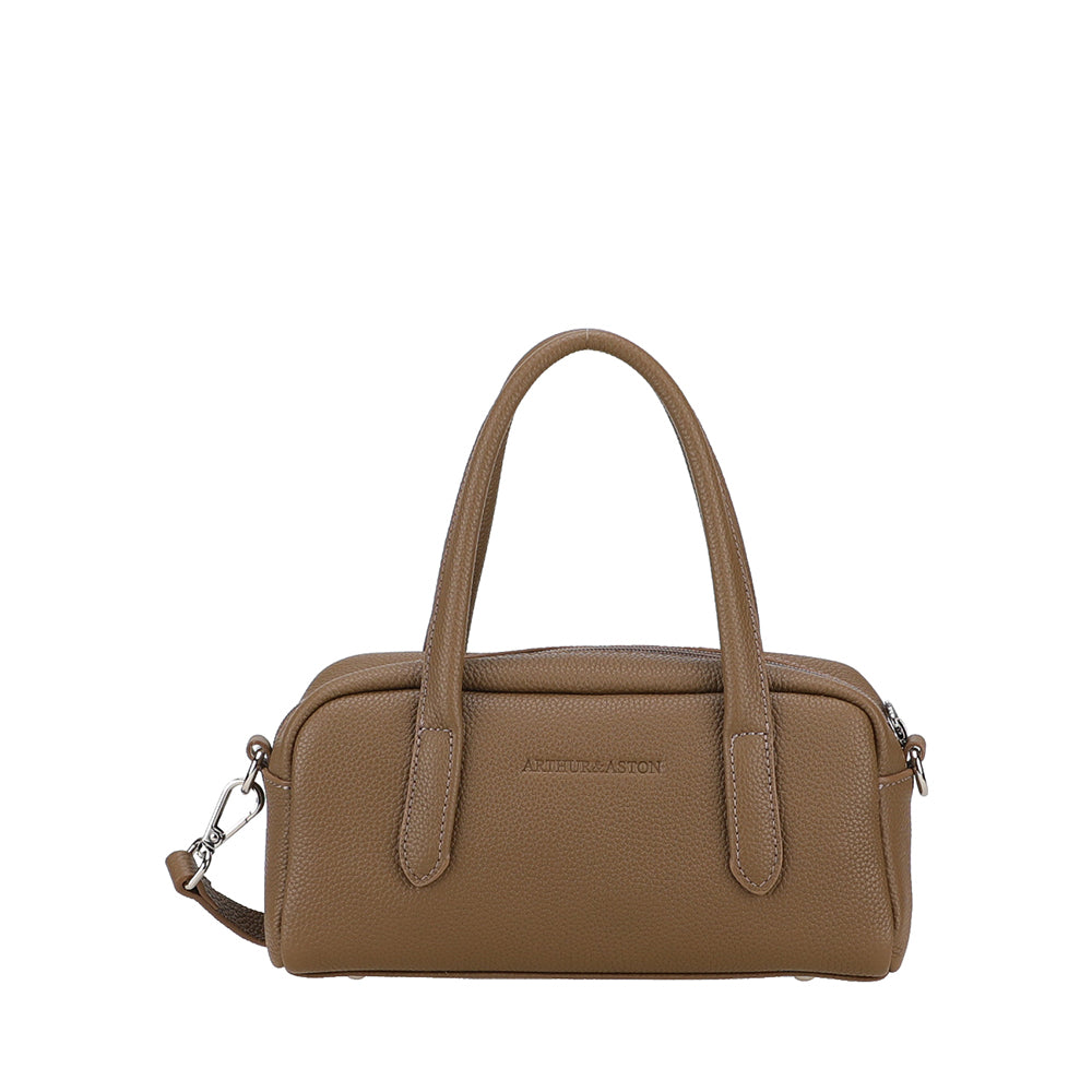 arthur-et-aston-rosalia-petit-sac-main-cuir-taupe-foulonn image 2