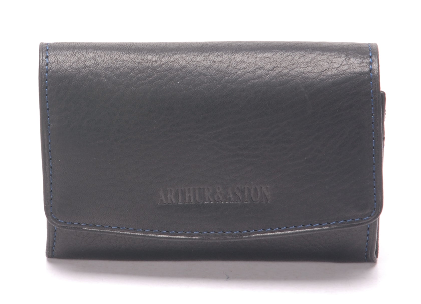 arthur-et-aston-pablo-porte-monnaie-cuir-noir-fil-noir image 3
