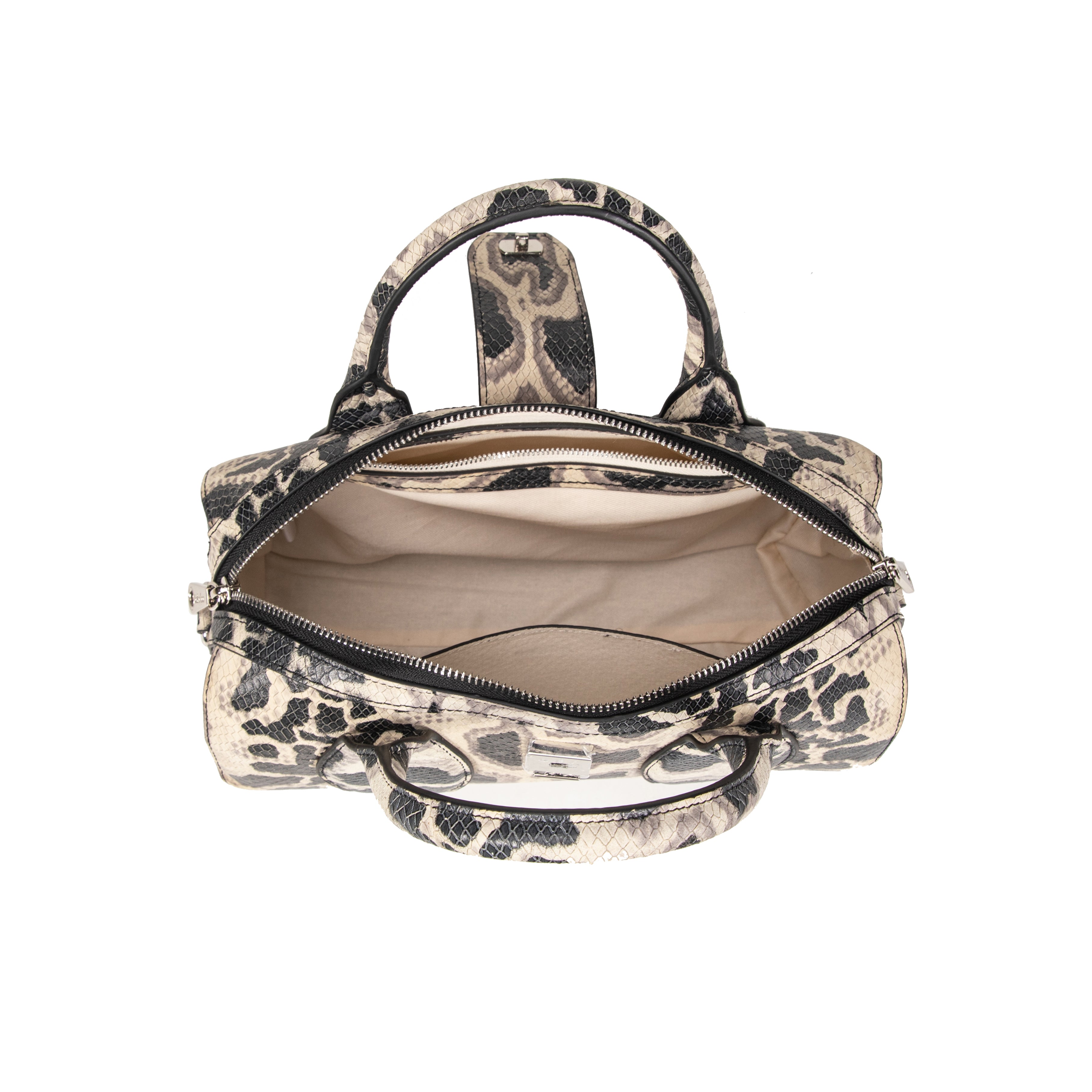 kate-lee-frola-sac-main-gris-serpent-vachette image 4