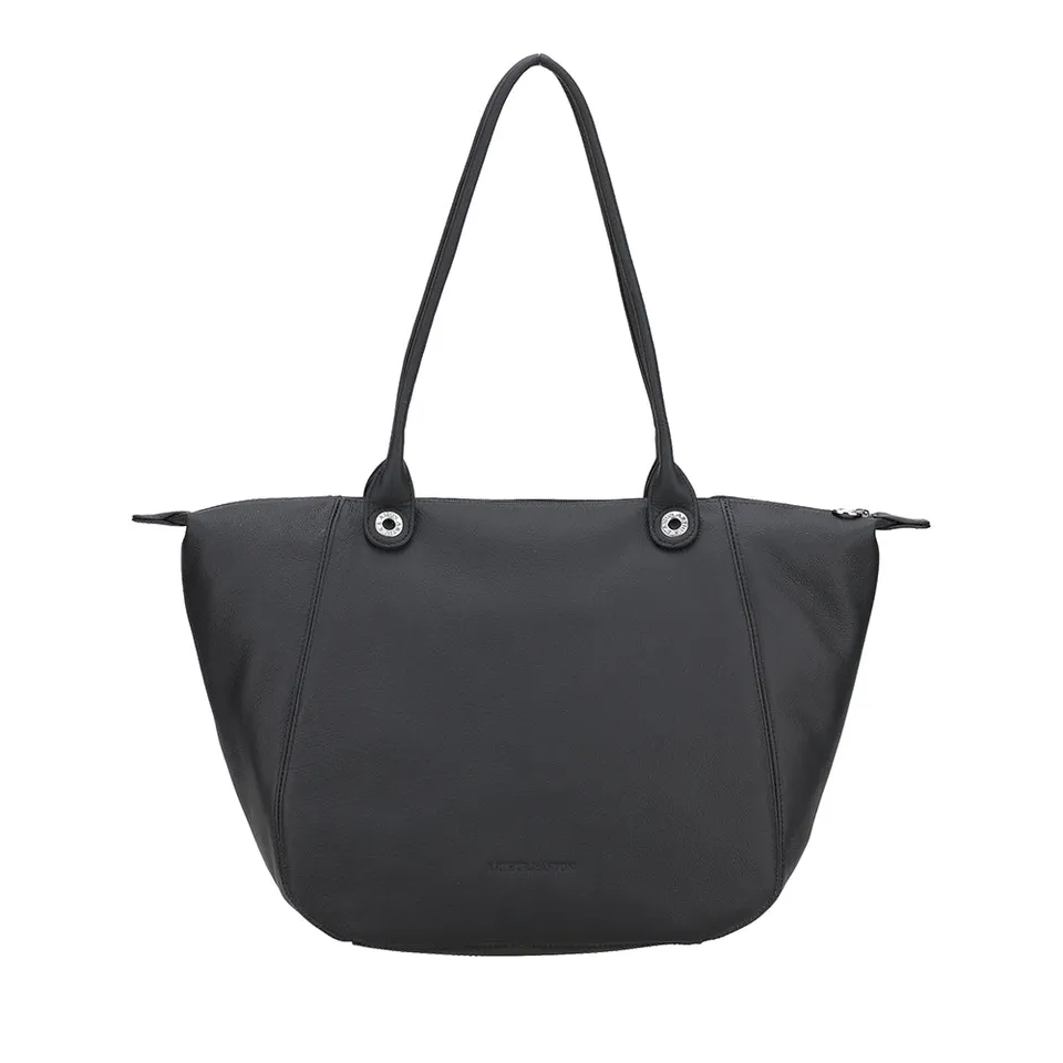 arthur-et-aston-louisa-grand-sac-cabas-cuir-noir image 1