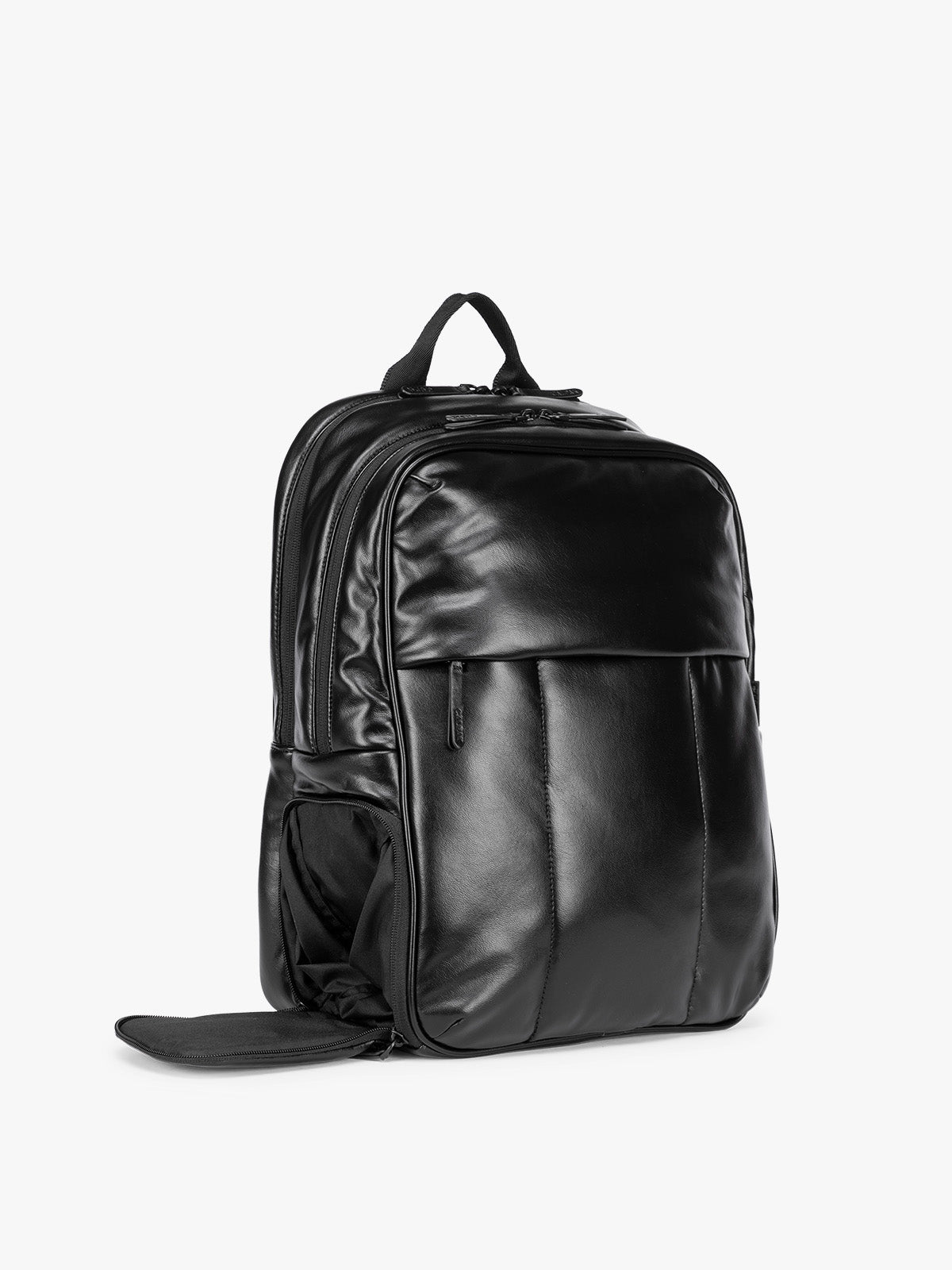 calpak-luka-15-backpack-sac-dos-pc-cuir-vegan-noir image 3