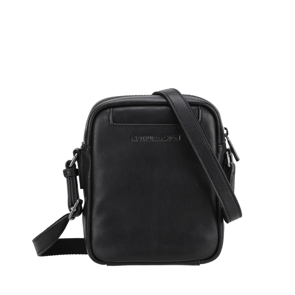 arthur-et-aston-l-on-sac-travers-cuir-petit-mod-le-noir image 1