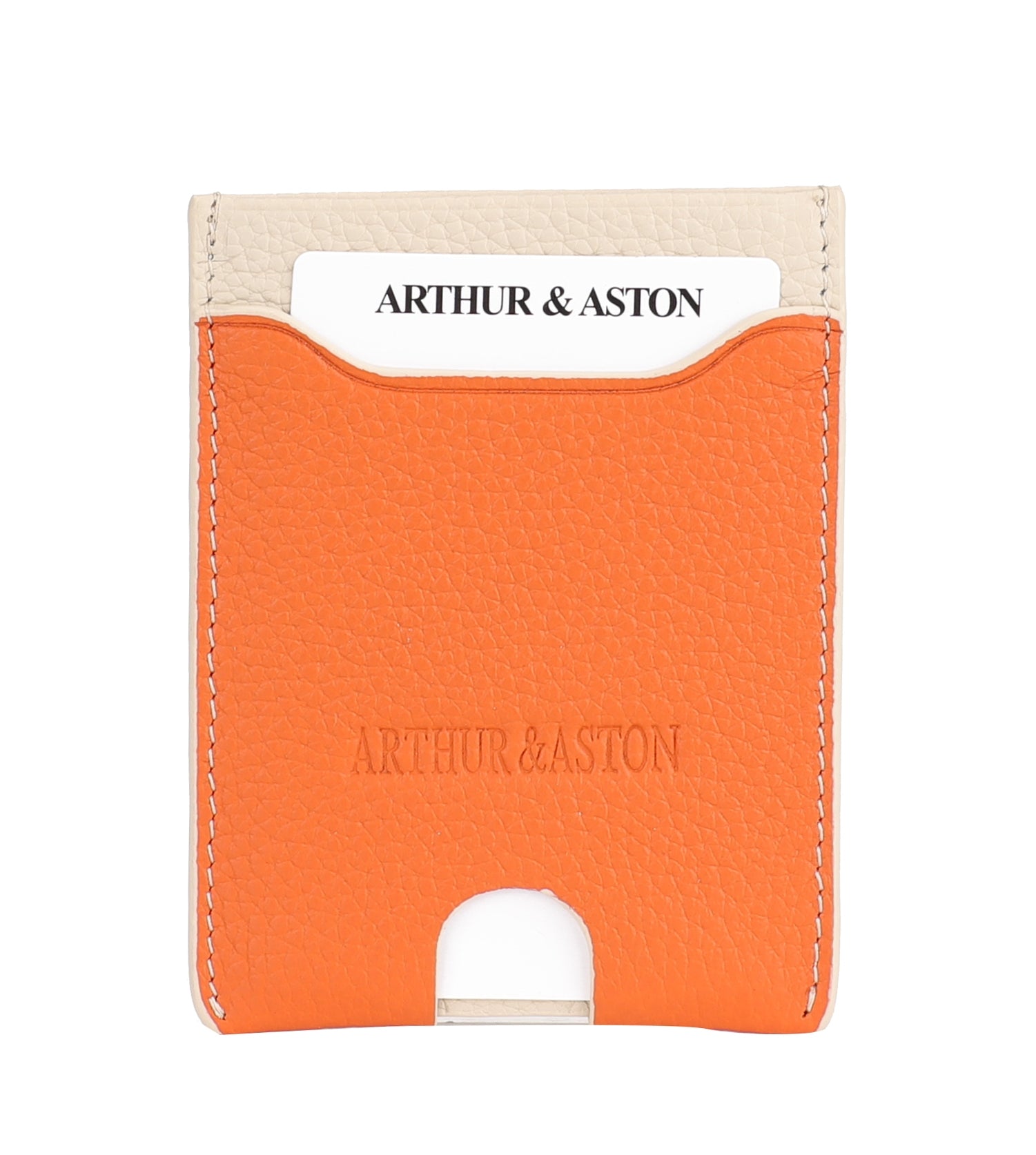 arthur-et-aston-joy-porte-cartes-cuir-taupe-foulonn image 6