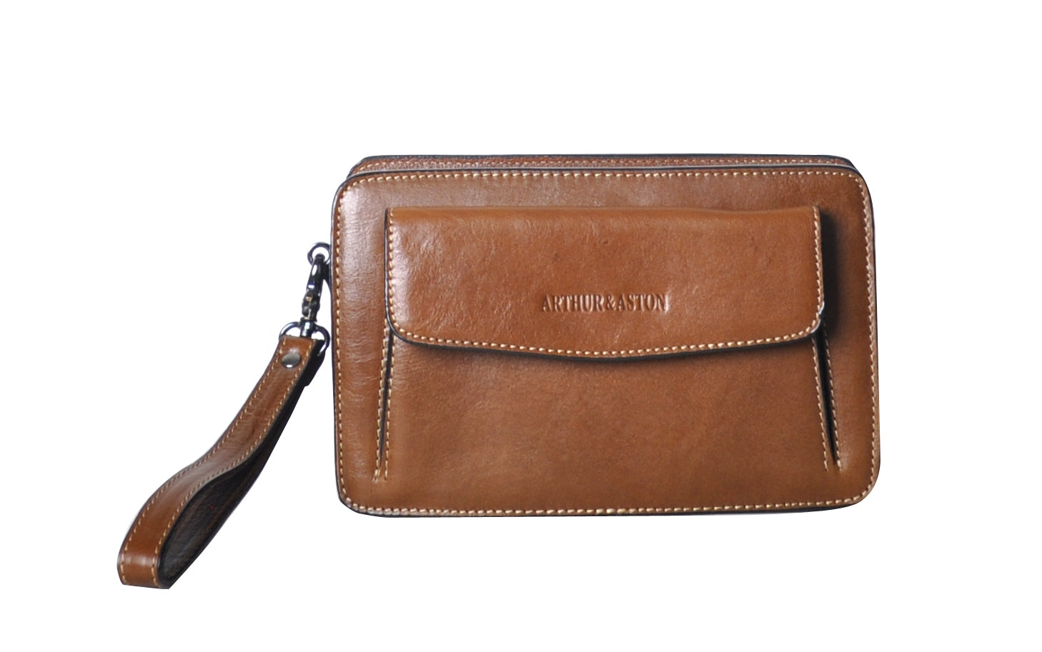 arthur-et-aston-georges-pochette-cuir-noir-homme-vachette image 6