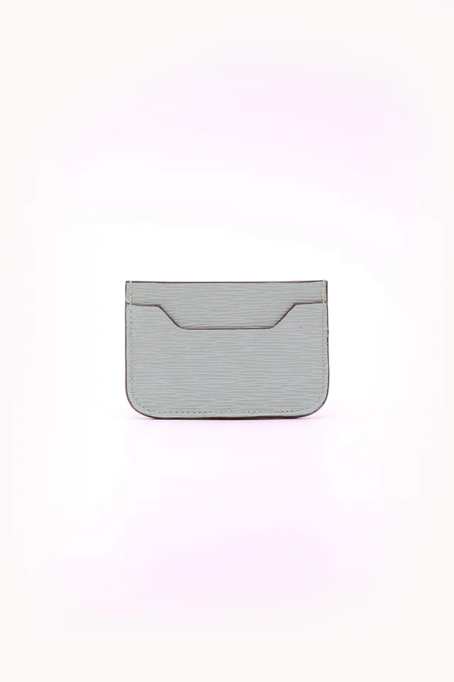 atelier-penso-porte-cartes-cuir-epi-vert-d-eau-compact image 1