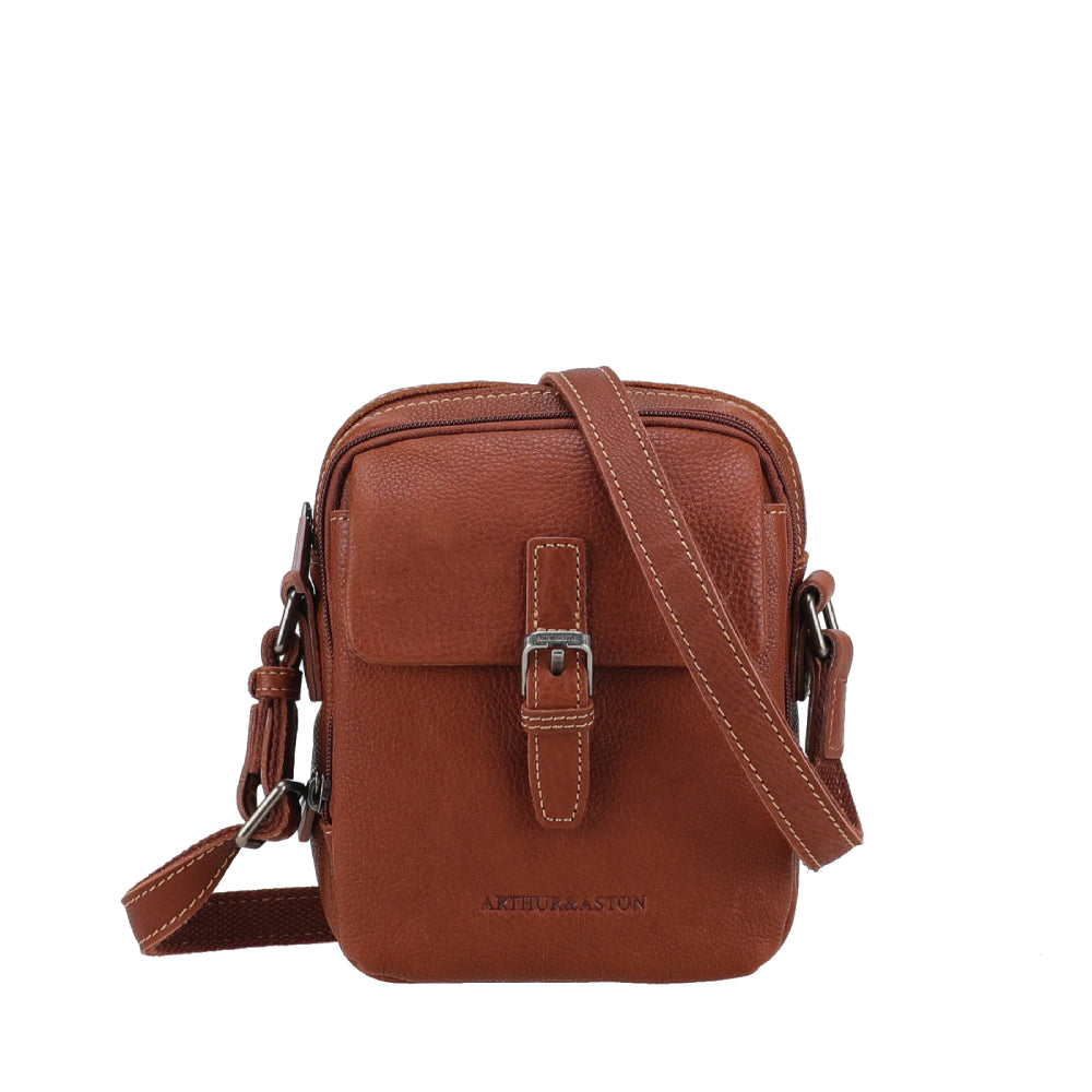 arthur-et-aston-rory-s-sac-travers-cuir-cognac image 1