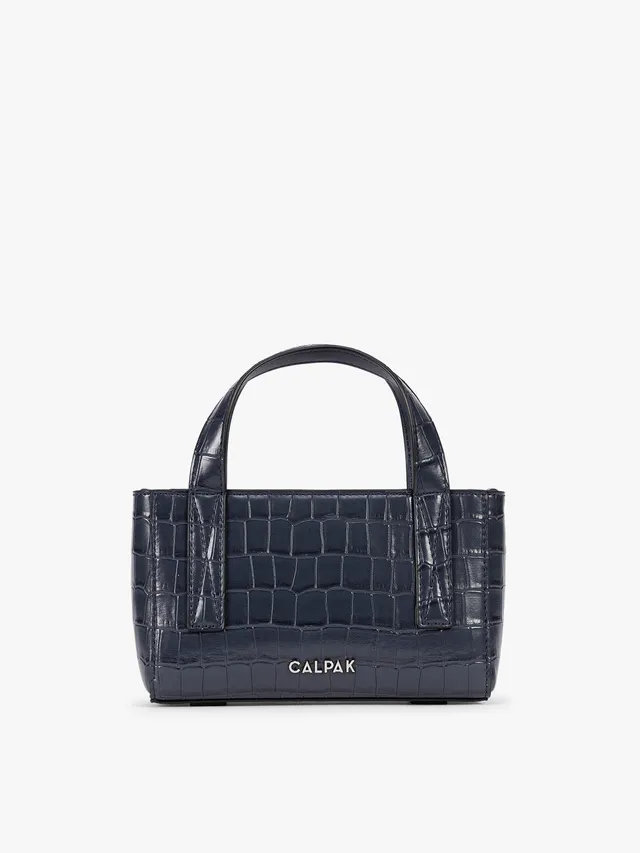 calpak-haven-mini-sac-bandouli-re-croc-navy image 1