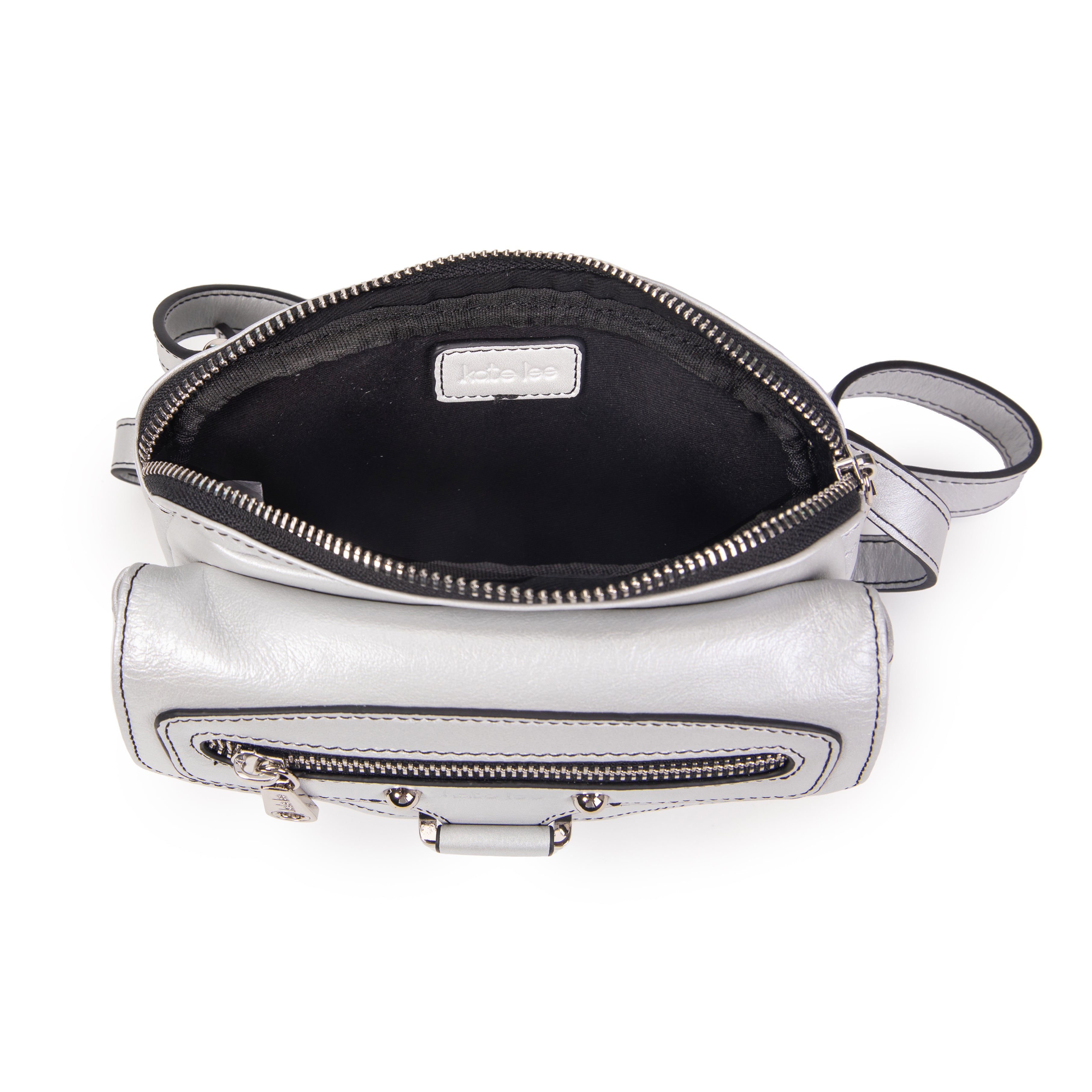kate-lee-hena-sac-bandouli-re-cuir-gris-clair image 3